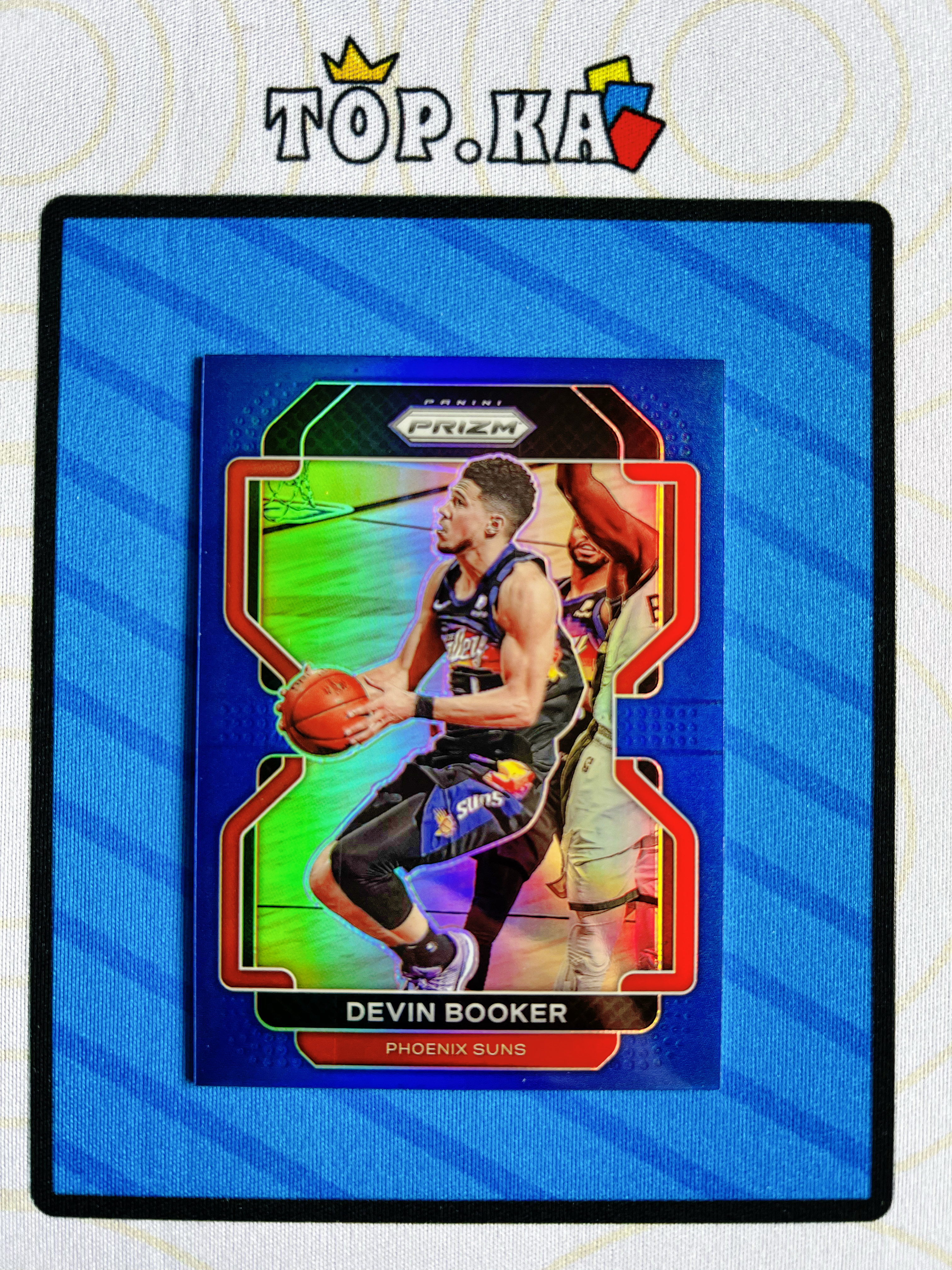 【顶尖卡社】2021-22 Panini Prizm Devin Booker 德文 布克 超级得分手 全明星 太阳队 PZ系列 蓝折 083/199编 详情看描述 卡品如图【凯里】