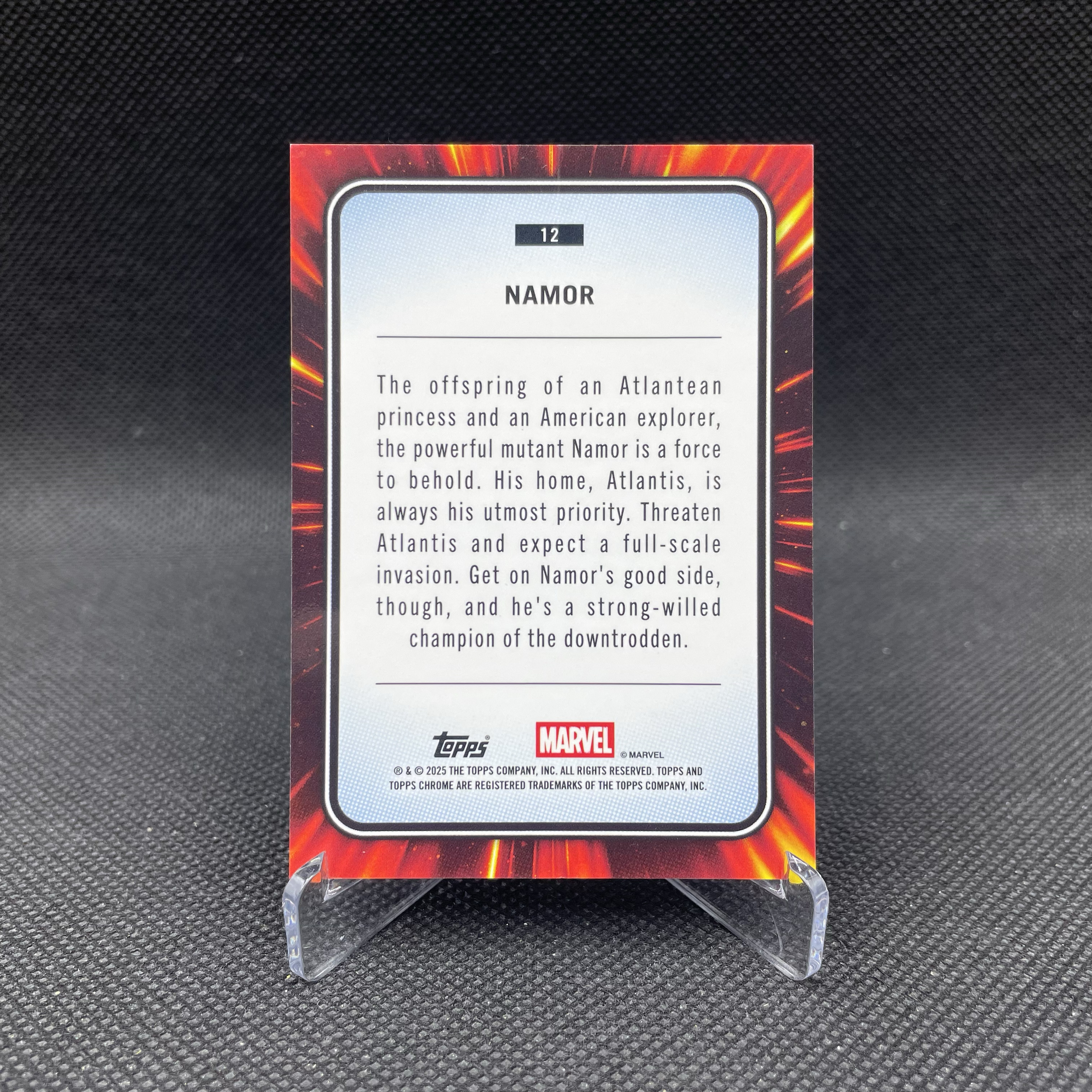 2025 Topps Chrome Namor 【无界代卖】Marvel(MCU)漫威 海王子 纳摩 006/399编 蛛网折 品如图 不累计 ZY