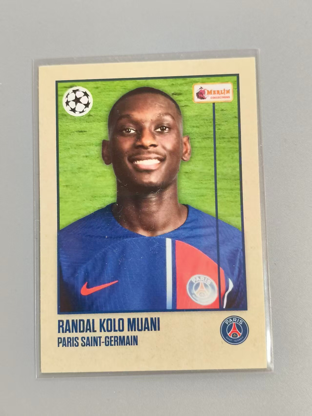 2023-24 Topps Merlin chrome Randal Kolo Muani topps merlin 梅林 巴黎 穆阿尼 复古