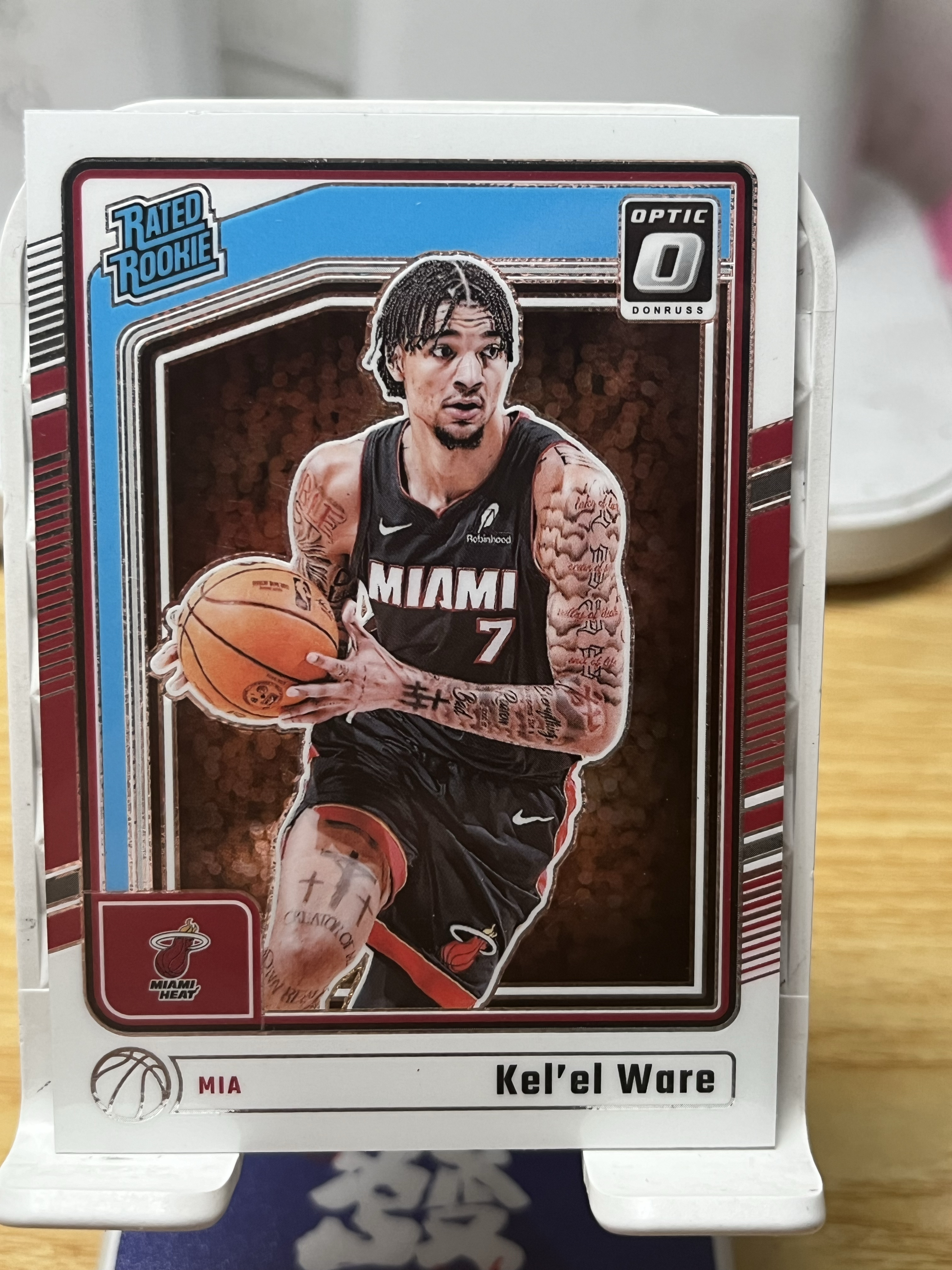 A3 2024-25 Panini Donruss Optic Kel'el Ware RC 杜蕾斯op 大热新秀 热火 小文班 韦尔 凑套 实卡好看 卡品如图 专收凑套必备