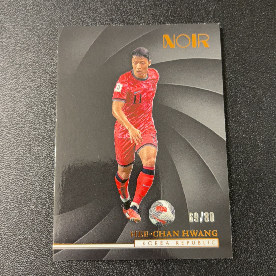 2024-25 Panini Noir Hee-Chan Hwang 诺尔 黄喜灿 /80编 铜平行 Base 韩国 狼队 卡品如图 孙兴慜 专收必备 众多卡在卖