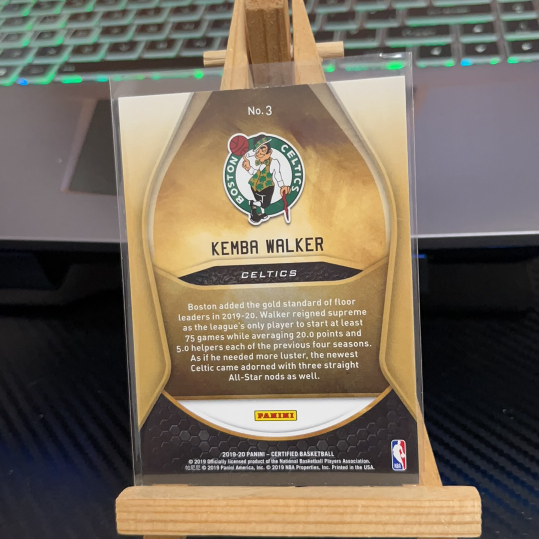 2019-20 Panini Totally Certified Kemba Walker 肯巴 沃克 凯尔特人 折射 特卡 卫生巾系列 卡品如图 凑图必备 值得收藏!免费代卖!