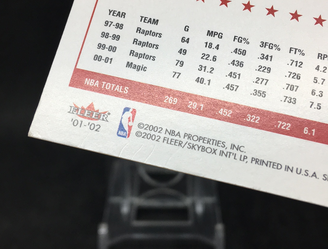 【DC拍卖】11.16 小科比 FLEER SHOEBOX 名人堂名宿 四大分卫之一 T-MAC 麦迪(微瑕)