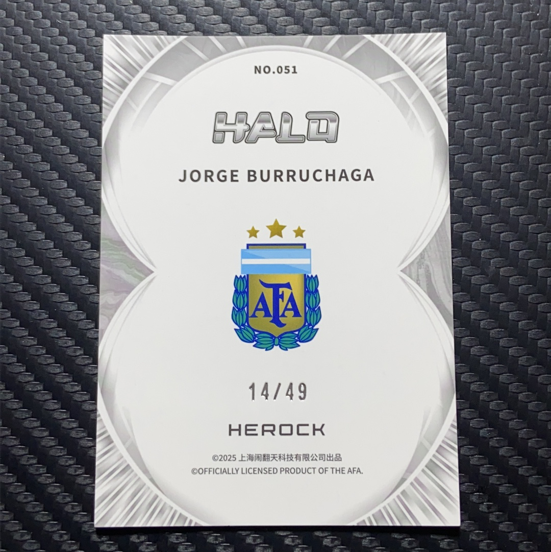 【小牛代拍】2025 Herock Halo Argentina National Jorge Burruchaga 闹翻天 阿根廷国家队盒 布鲁查加 橙折 14/49编 卡品如图(男)