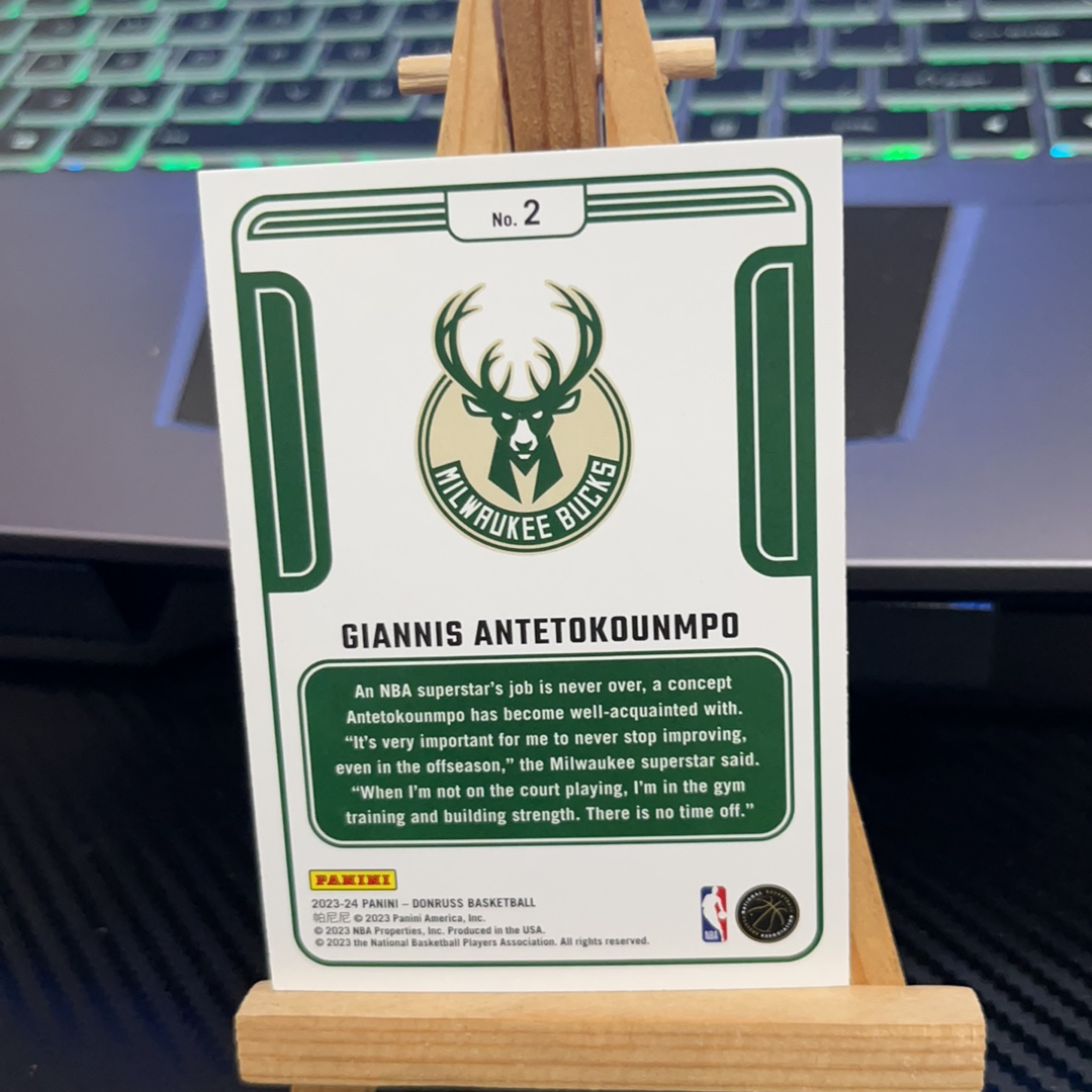 2023-24 Panini Donruss Giannis Antetokounmpo 字母哥 雄鹿 特卡 杜蕾斯系列 卡品如图 凑图必备 值得收藏!免费代卖!
