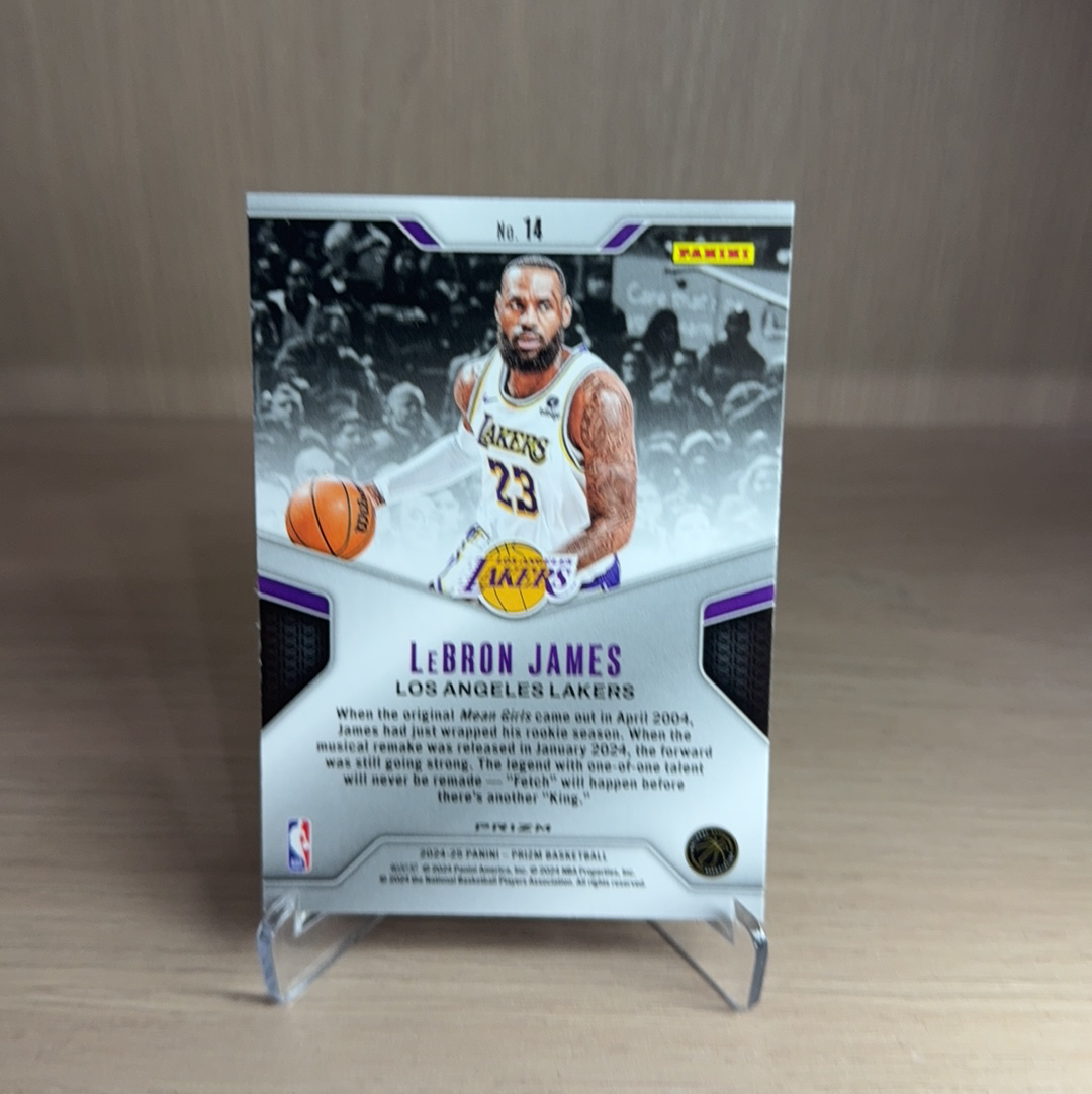 2024-25 Panini Prizm LeBron James 【免费拍卖】 勒布朗 詹姆斯 湖人 绿折 统治特卡 PZ系列 卡品如图 值得收藏!!
