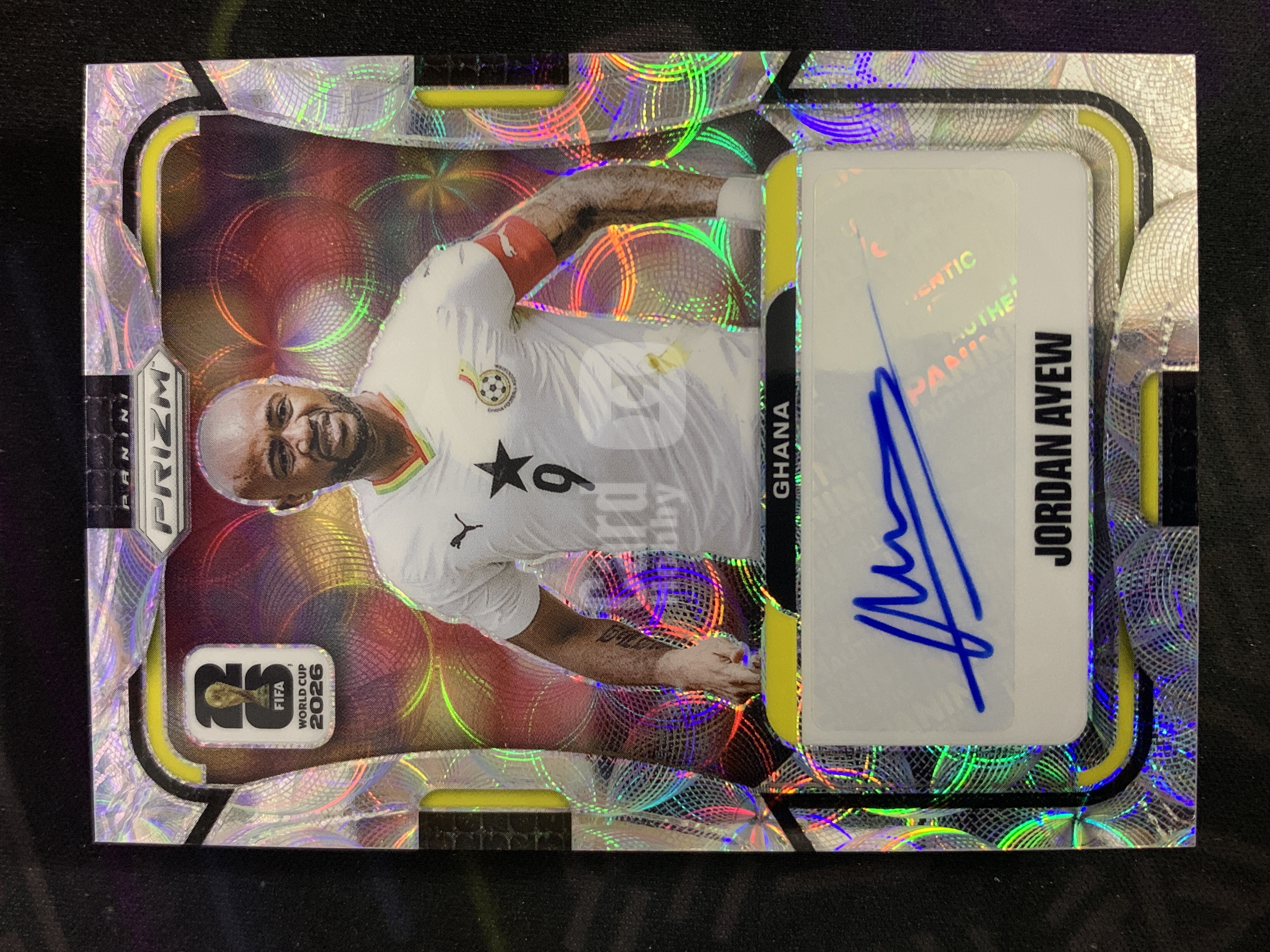 【一分钱Penny】2026 Panini Prizm FIFA World Cup 世界杯 Jordan Ayew 乔丹 阿尤 圈圈折 签字 加纳 #XXM