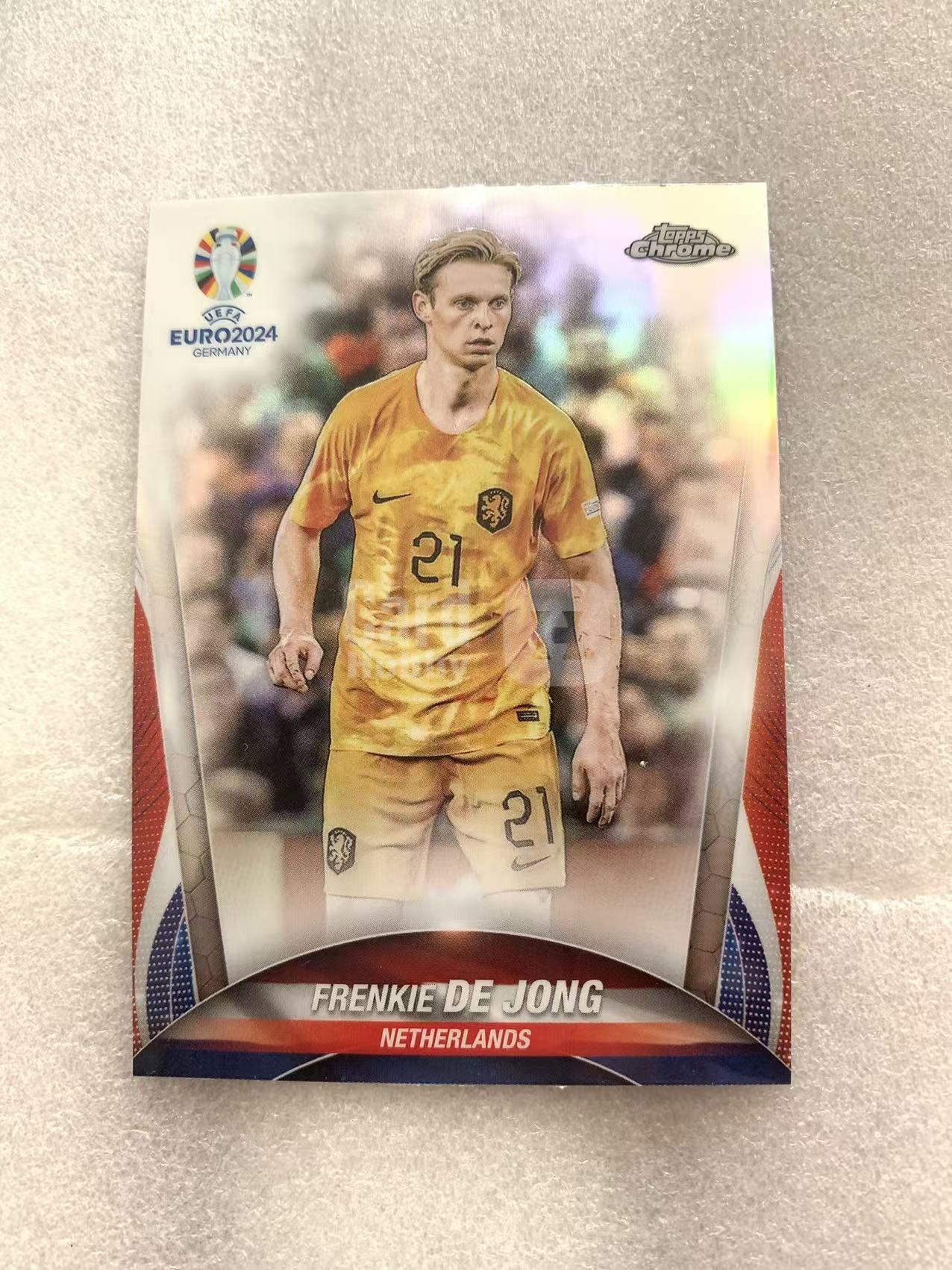 2024 CHROME EURO FRENKIE DE JONG 弗伦基 德容 银折 折射 欧洲杯 荷兰 巴萨 巴塞罗那 阿贾克斯 NETHERLANDS 柒仟