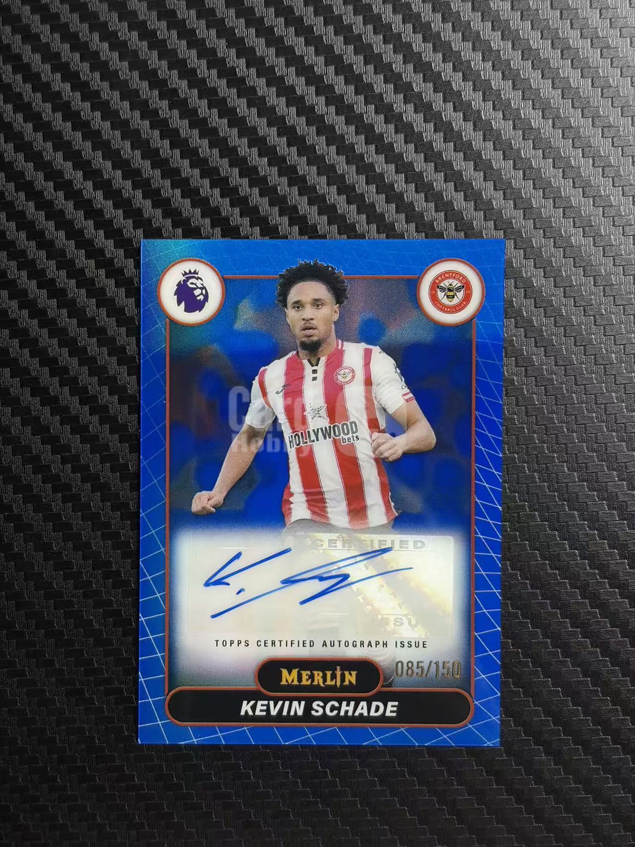 2026 Topps MERLIN Kevin Schade 英超 梅林 布伦特福德 凯文 沙德 蓝折 150编 签字 卡品如图 拍前看描述 不累计