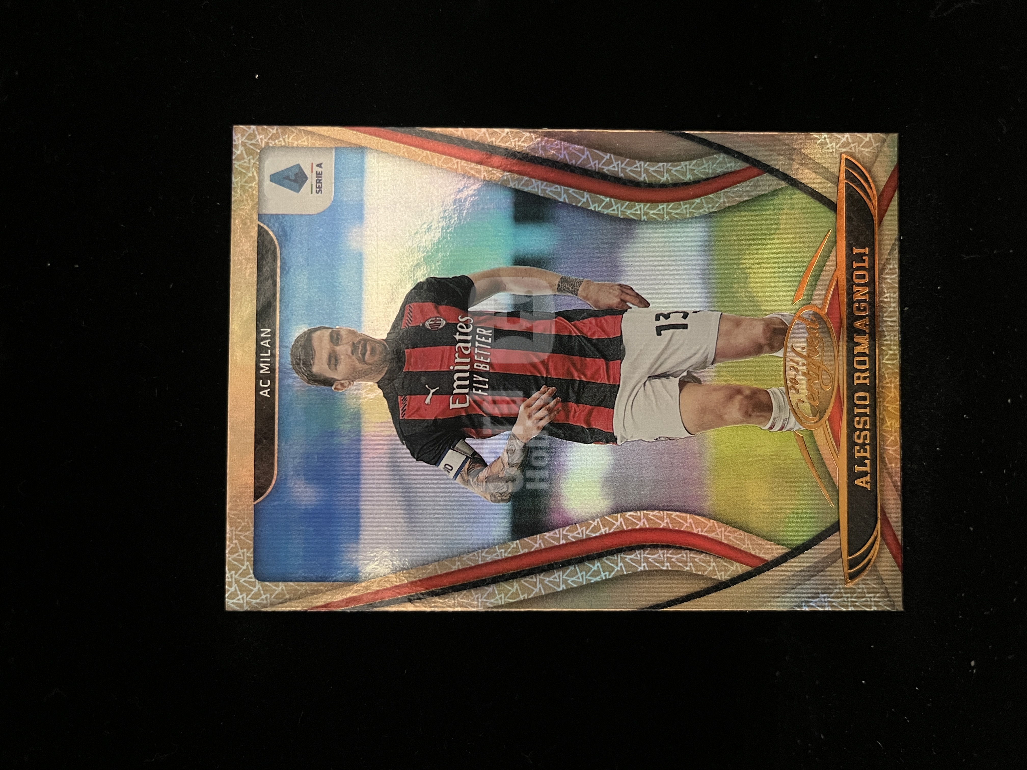 免费代拍 2021 Panini Chronicles Certified 意甲 罗马尼奥利 Alessio Romagnoli 折射 卡品如图#B508
