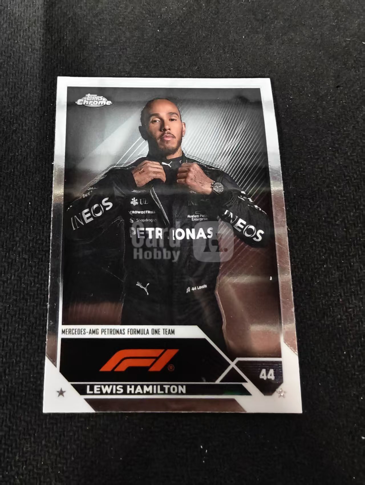 2023 Topps Chrome Lewis Hamilton F1 梅奔AMG 刘易斯 汉密尔顿 划痕 边角瑕疵 #21