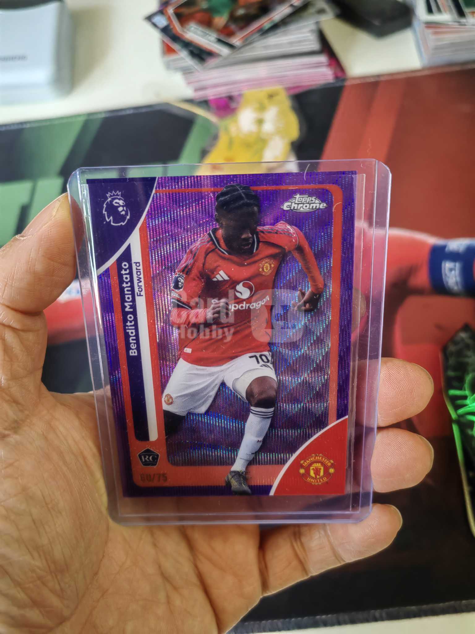 2025 Topps Chrome 曼塔托 英超chrome元年 曼联 新星 曼塔托 75编base卡!!!!