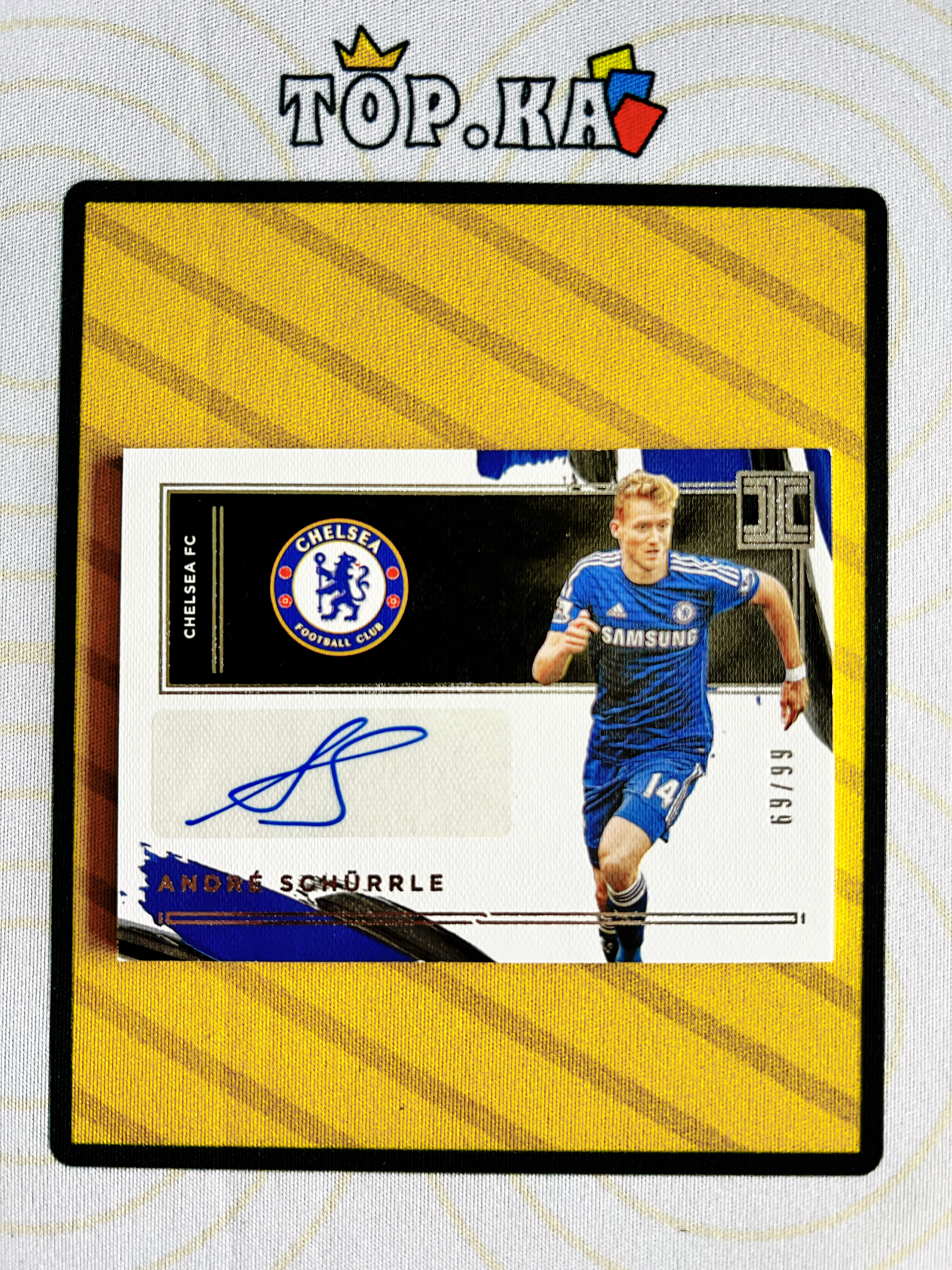 【顶尖卡社】2020-21 Impeccable Andre Schurrle 英超小真金 切尔西 安德烈 许尔勒 签字 签名 69/99编 详情看描述 瑕疵如图【LIUN】