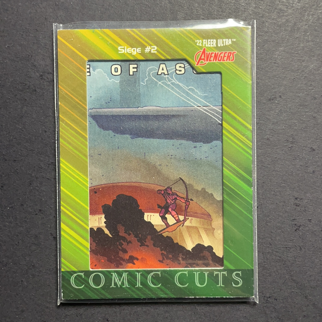 2024 Fleer Marvel (MCU) Ultra复仇者联盟 鹰眼 围攻#2 漫画切割特卡40/40编 2022 UD漫威漫画Fleer Ultra复联系列