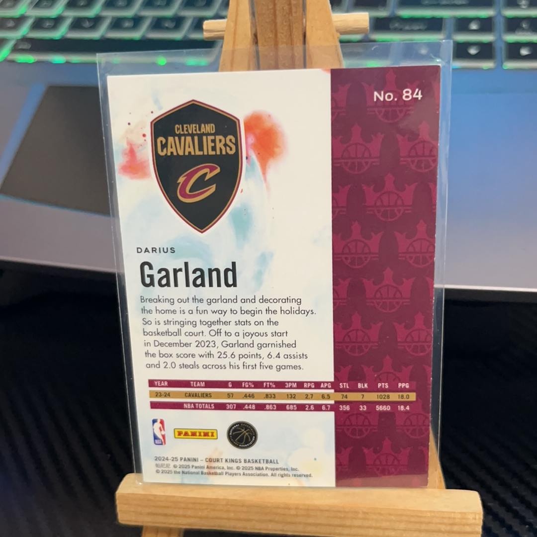 2024-25 Panini Court Kings Darius Garland 加兰 骑士 油画系列 卡品如图 凑图必备 值得收藏!免费代卖!