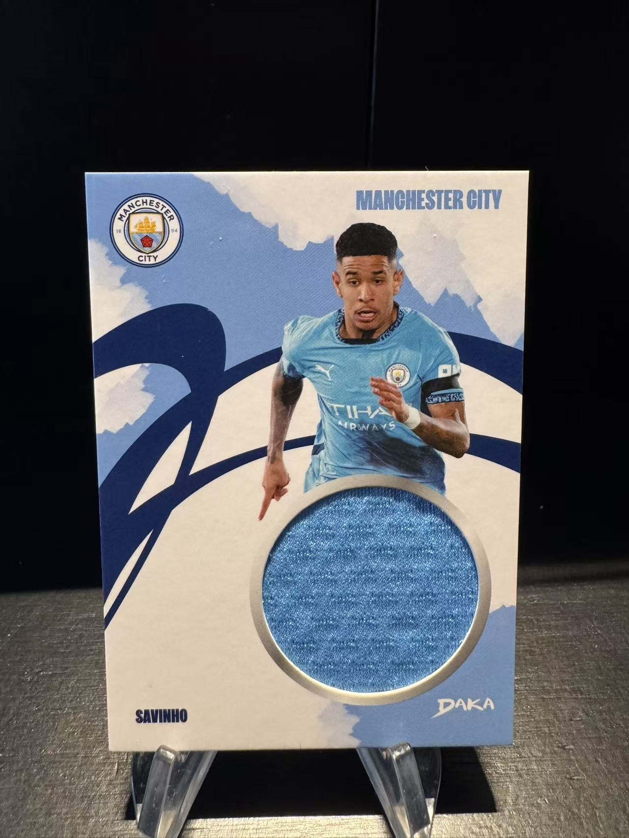 龖2025 Daka Manchester City savinho 达咖 萨维尼奥 湖水蓝 曼城 曼城队盒 大窗 球衣 物料卡品如图 MJ002D