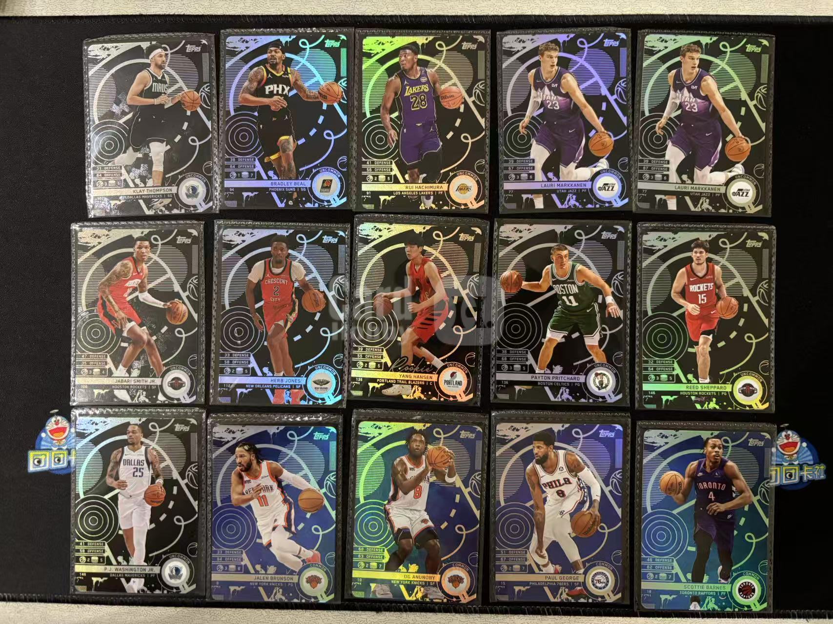 【星辰】TOPPS 2025 match attax 游戏版 黑折 汤普森 比尔 八村塁 马尔卡宁 小史密斯 琼斯 杨瀚森 谢泼德 蓝折 布伦森 保罗 乔治 巴恩斯 等 LOT