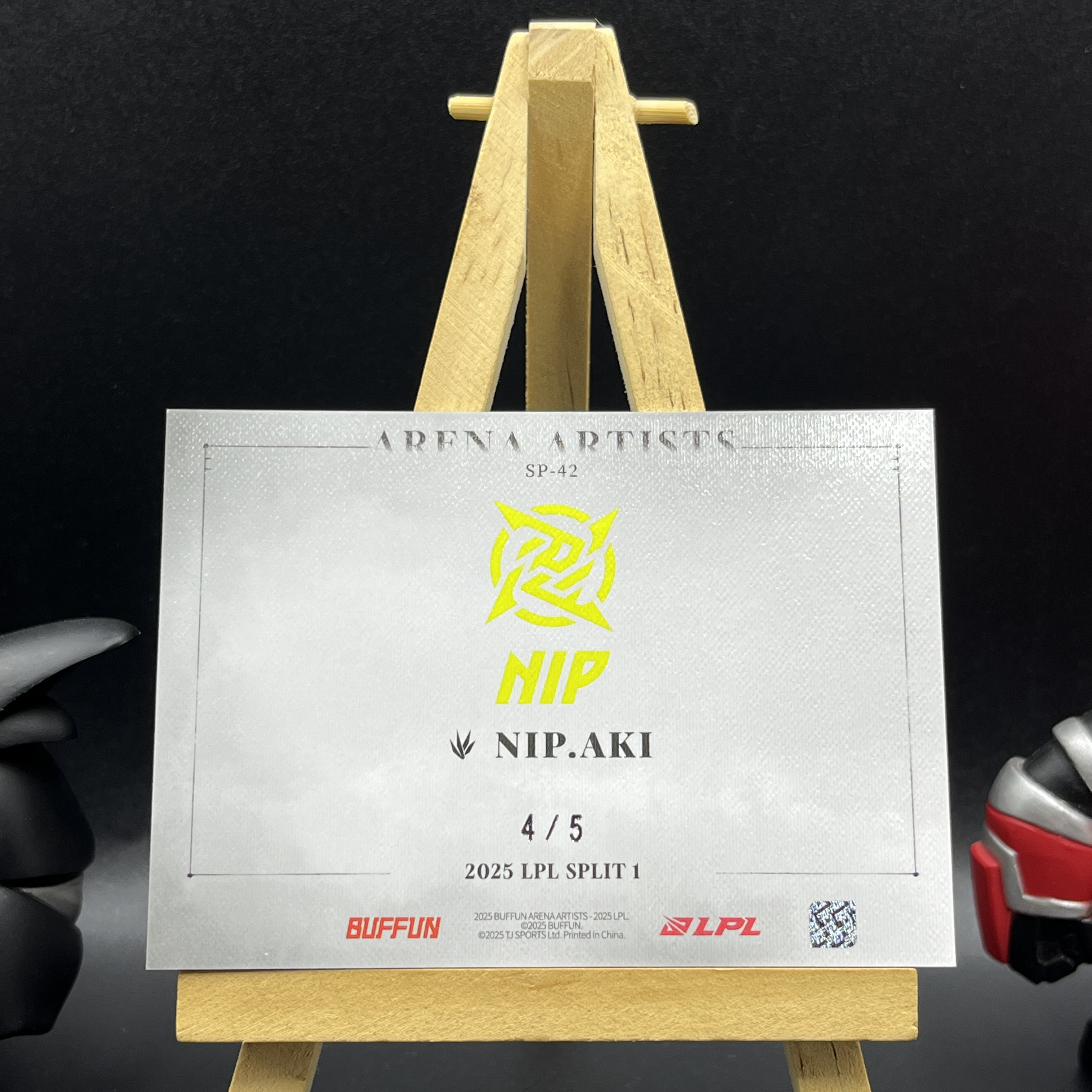 【KabuDa不累计】2025 Buffun 不凡玩品 英雄联盟 赛场艺术家 LPL 选手卡 NIP Aki 5编 现场卡 For