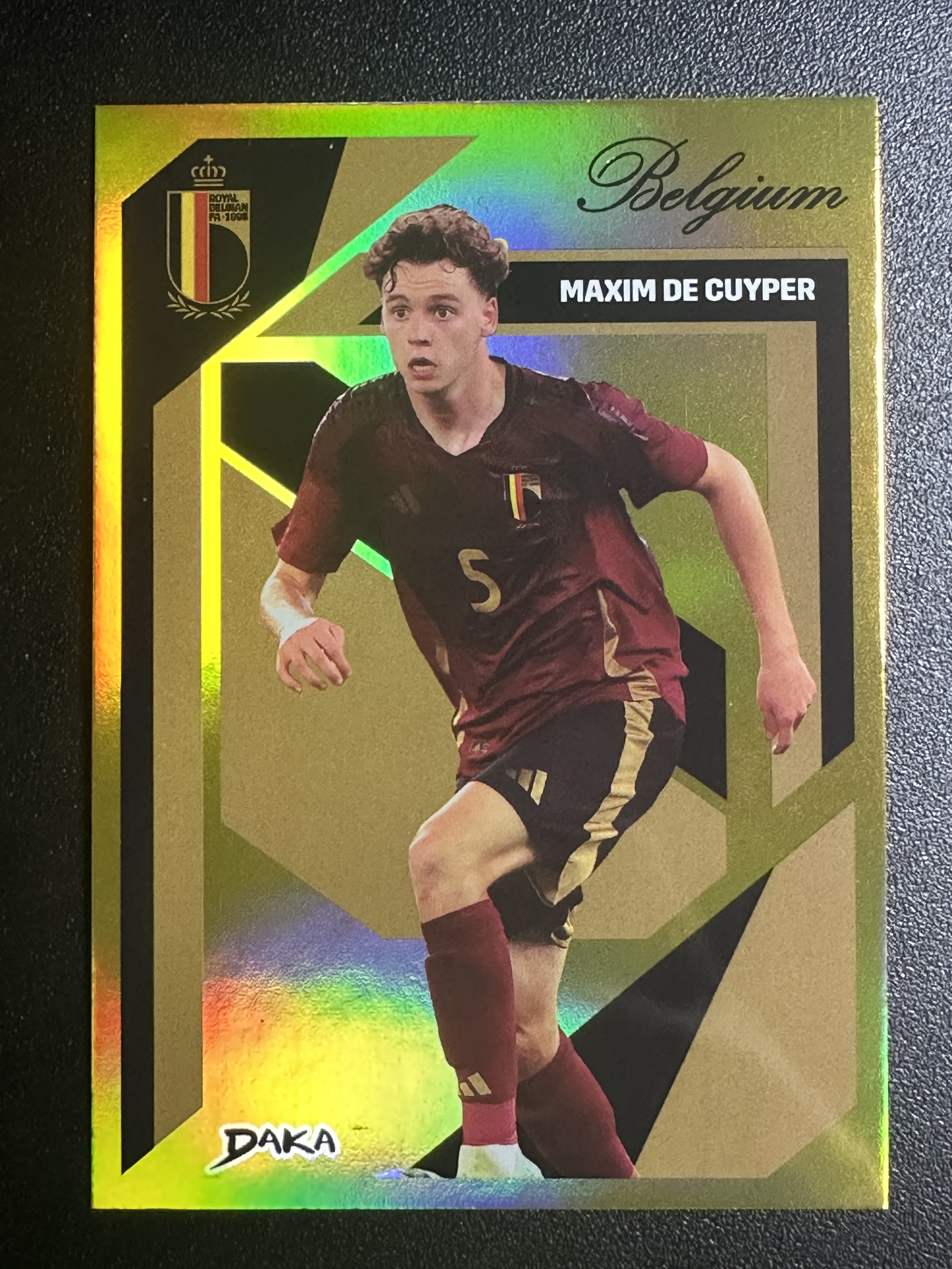 2025 DAKA 达咖 比利时 国家队队盒 Mqxim De Cuyler 马克西姆 德屈佩 01/10编 首编 金折 折射 泠少 叉叉拍卖