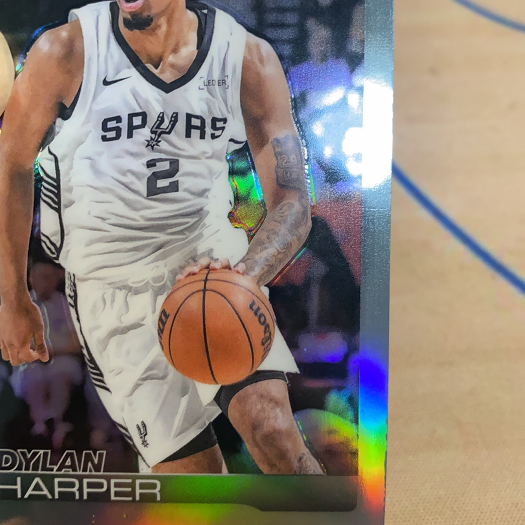 2025-26 Topps Chrome Dylan Harper RC Topps chrome Tc 迪伦 哈珀 新秀 正银折 折射 #2 潜力新秀 卡品如图 凑套必备