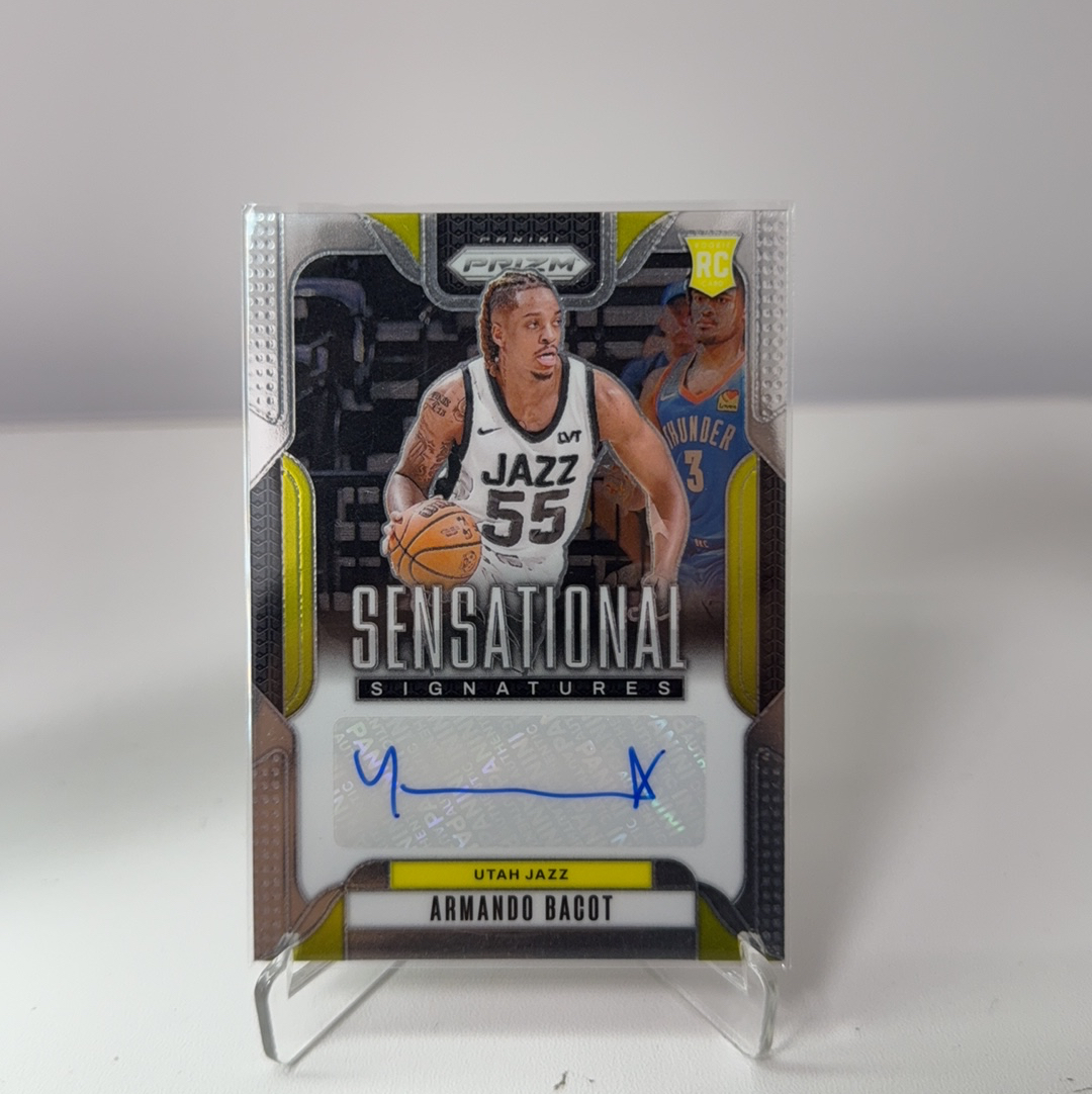 2024-25 Panini Prizm Armando Bacot RC 【免费代卖】爵士 新秀 RC 阿曼多 巴科特 PZ PRIZM 签字 贴签 折射 卡品如图 值得收藏!!