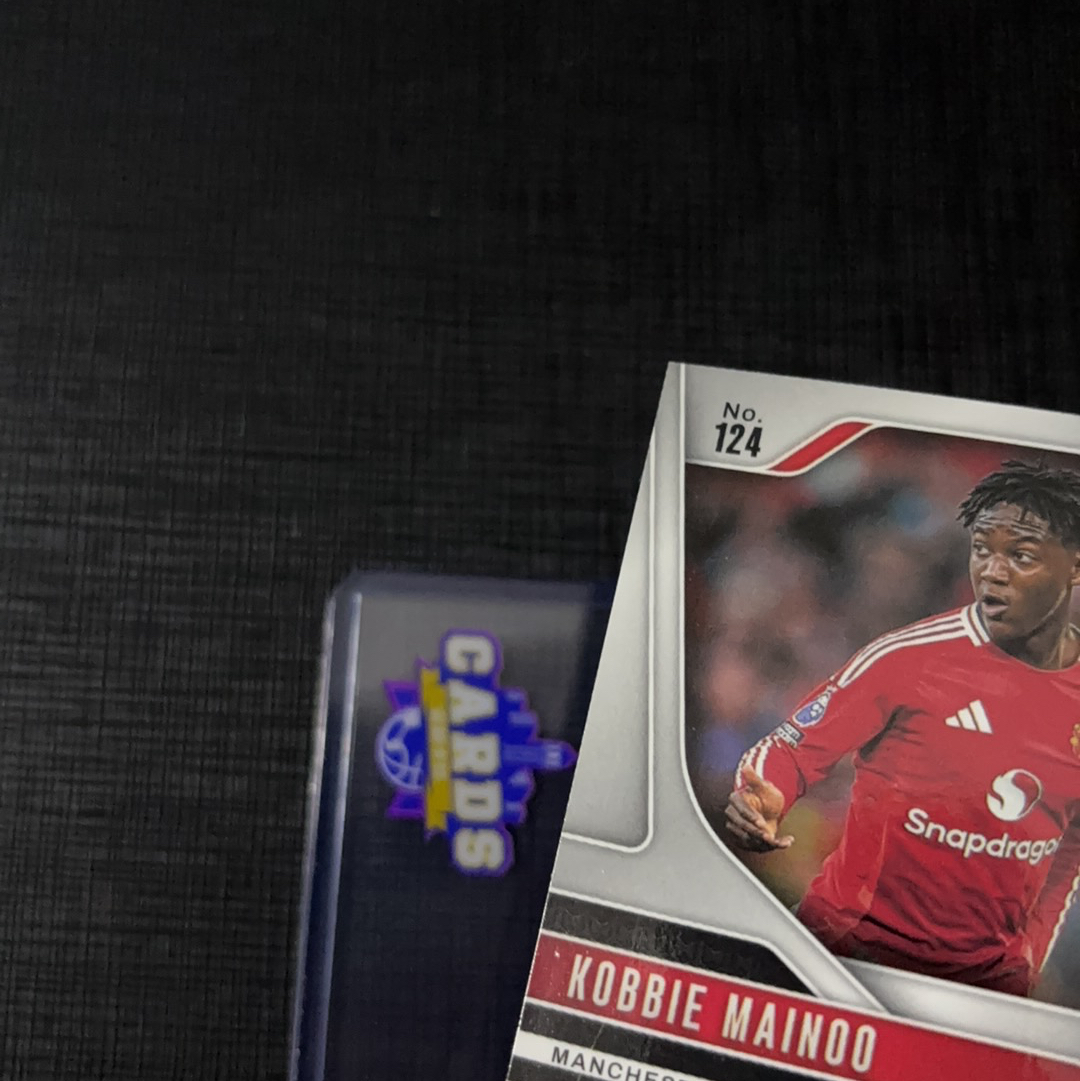 2024-25 Panini Prizm Kobbie Mainoo 曼联 梅努 虎皮圈圈折 sp大比例 choice独占 Tiger Stripe 细节如图 肉泥