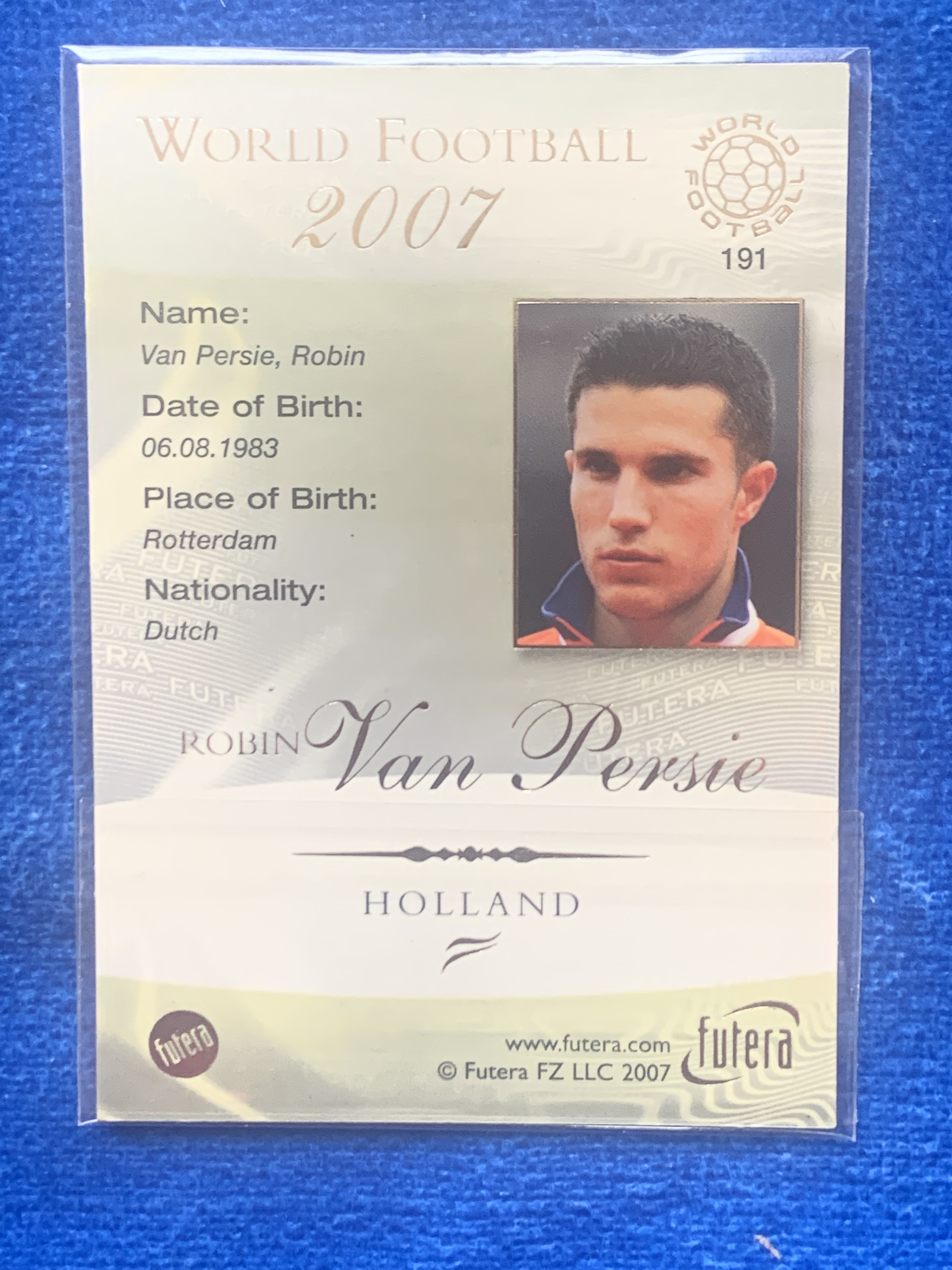 2007 Futera Holland Robin van Persie 福特拉 荷兰 范佩西 曼联ManchesterUnited 阿森纳Arsenal 英超金靴 经典老卡 不保卡品ebay有价