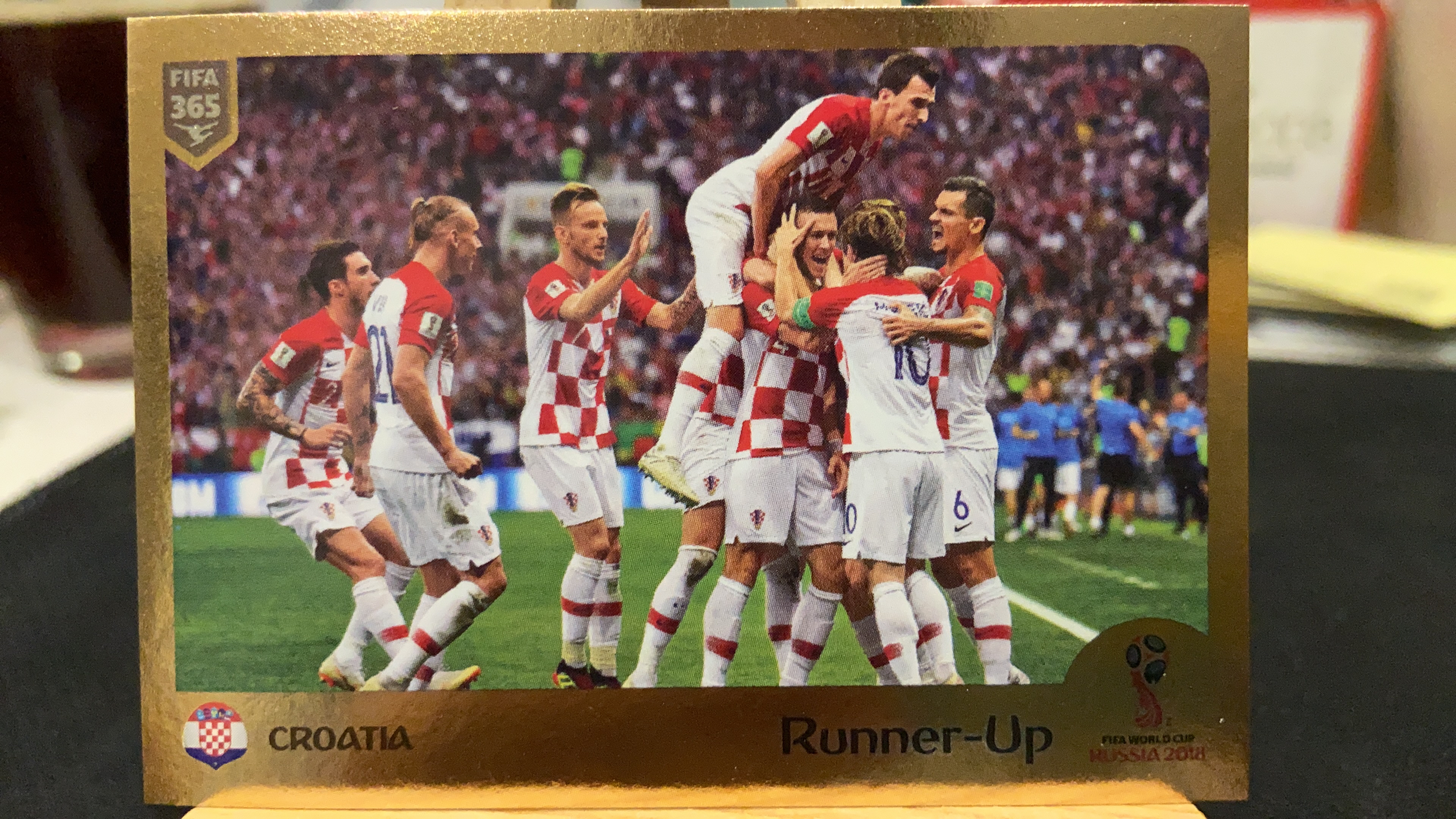 2019 Panini FIFA 365 贴纸 【不累计】 克罗地亚 庆祝 莫德里奇 拉基蒂奇 凑套