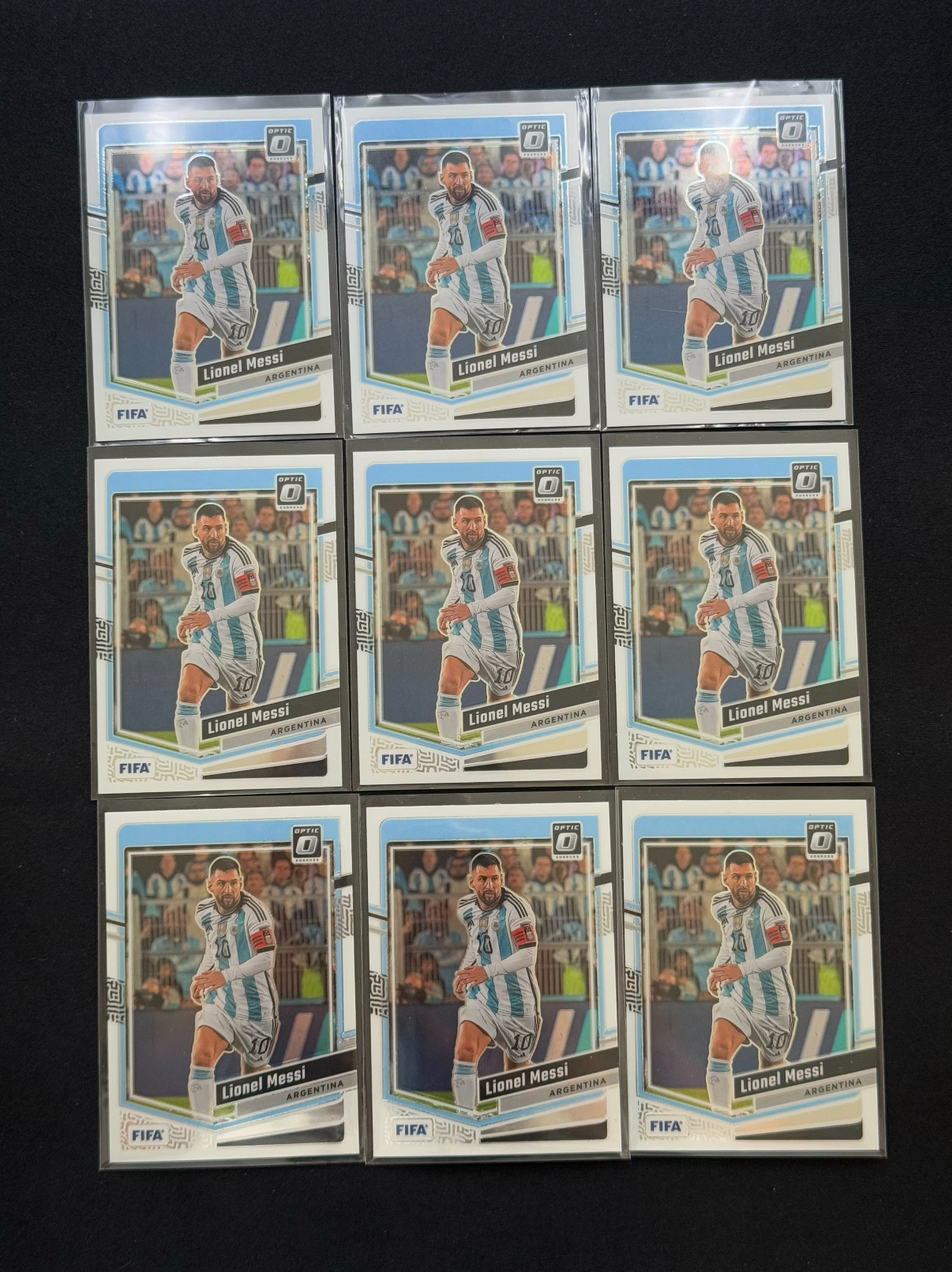 2023-24 Panini Donruss Lionel Messi 【小贝代拍】FIFA 杜蕾斯 阿根廷 巴萨 大巴黎 迈阿密国际 球王 梅西 O版 Base 9张 不保卡品 拍前看描述 XNP