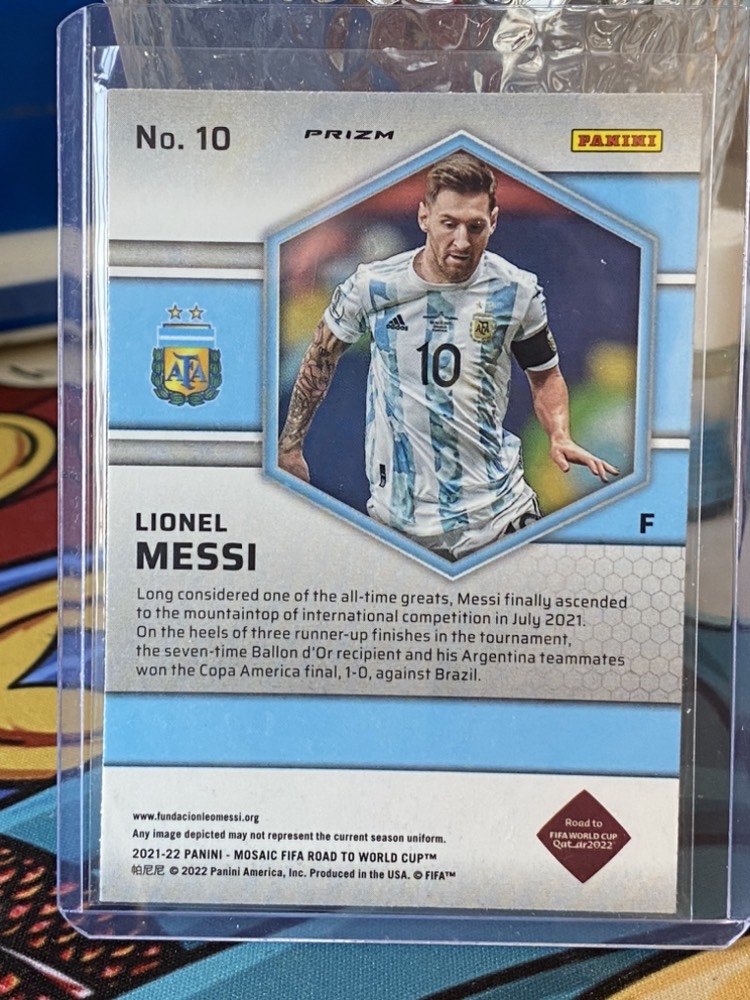 2022 Panini Mosaic Lionel Messi 世界杯马赛克 阿根廷 梅西 银马赛克折超美丽 最后一版世界杯皮 球王里奥梅西 ...