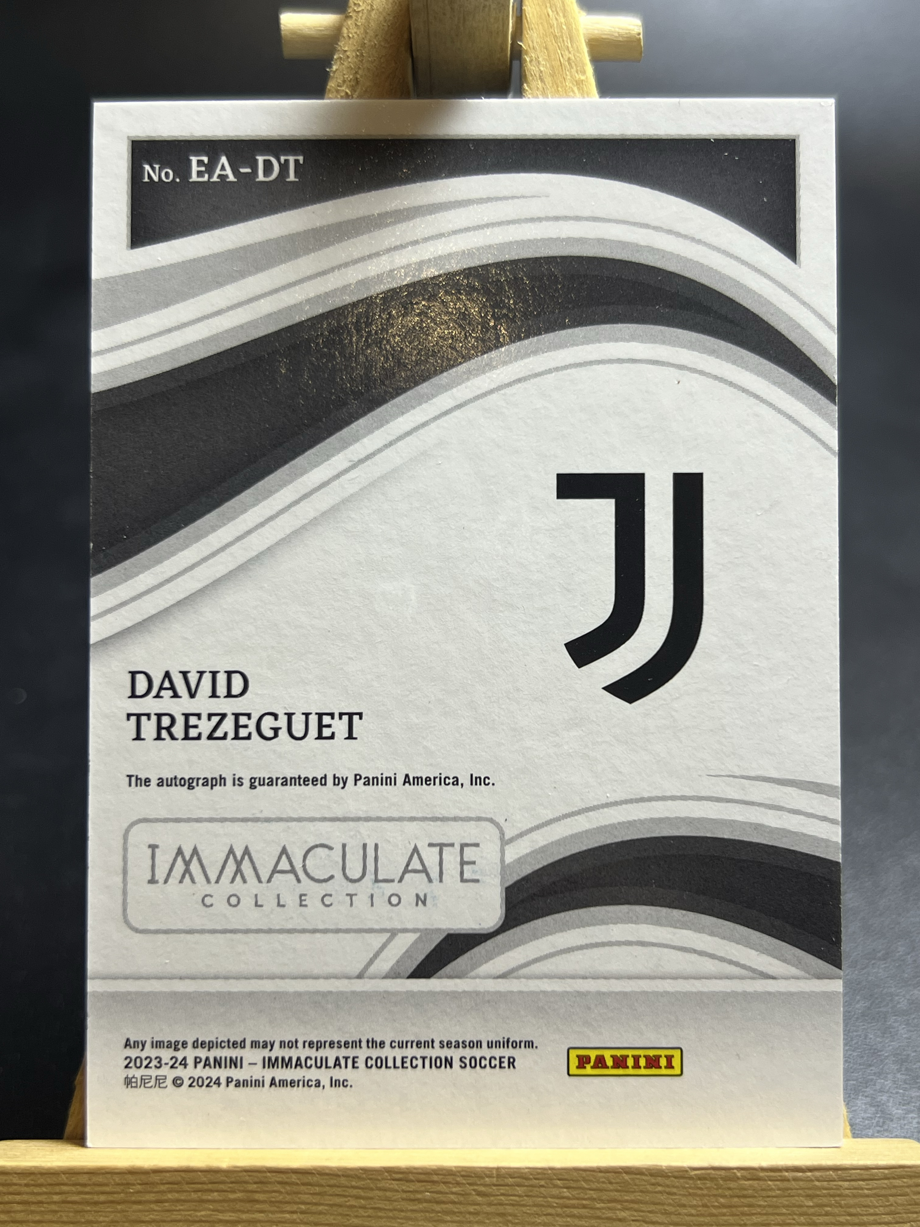 2023-24 Panini Immaculate David Trezeguet imm系列 意甲 尤文图斯 传奇 特雷泽盖 90/99编 铜平行 签字 李哥 叉叉拍卖