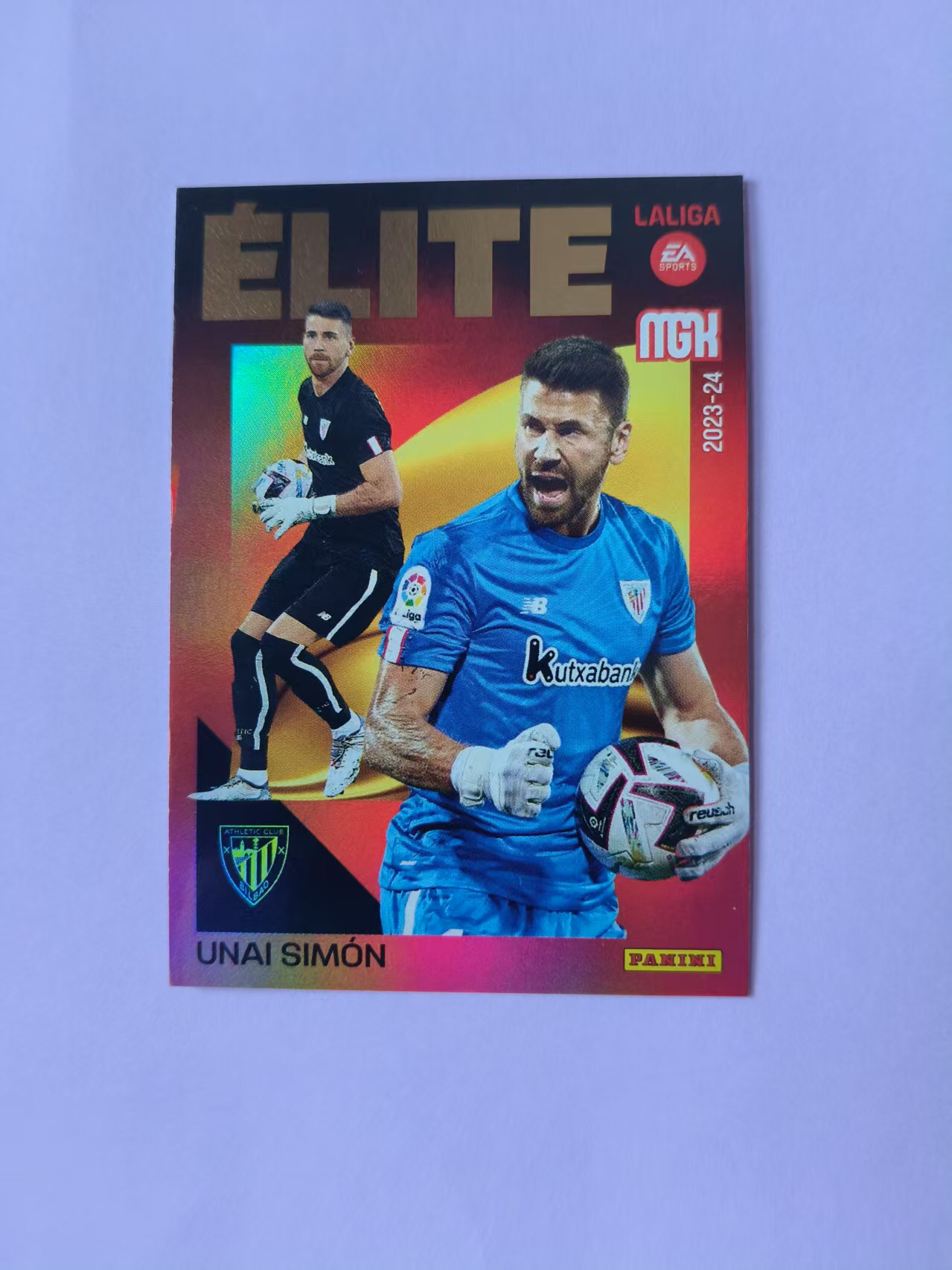2023-24 Panini mgk Unai Simón 帕尼尼mgk 西甲 马竞 西蒙 红折 双人像 折射