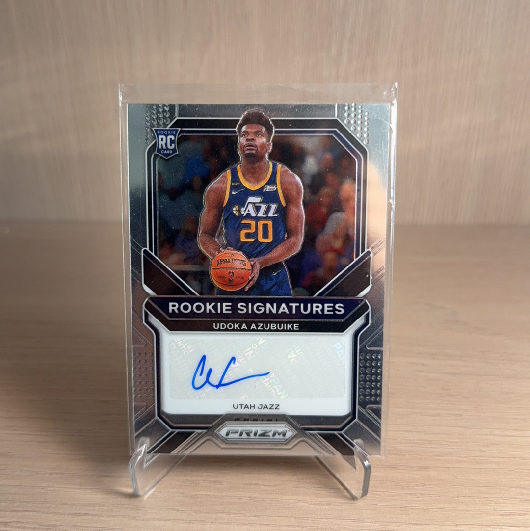2020-21 Panini Prizm Udoka Azubuike RC 【免费代卖】爵士 新秀 RC 乌多卡 阿祖布伊克 PZ PRIZM 签字 贴签 折射 卡品如图 值得收藏!!