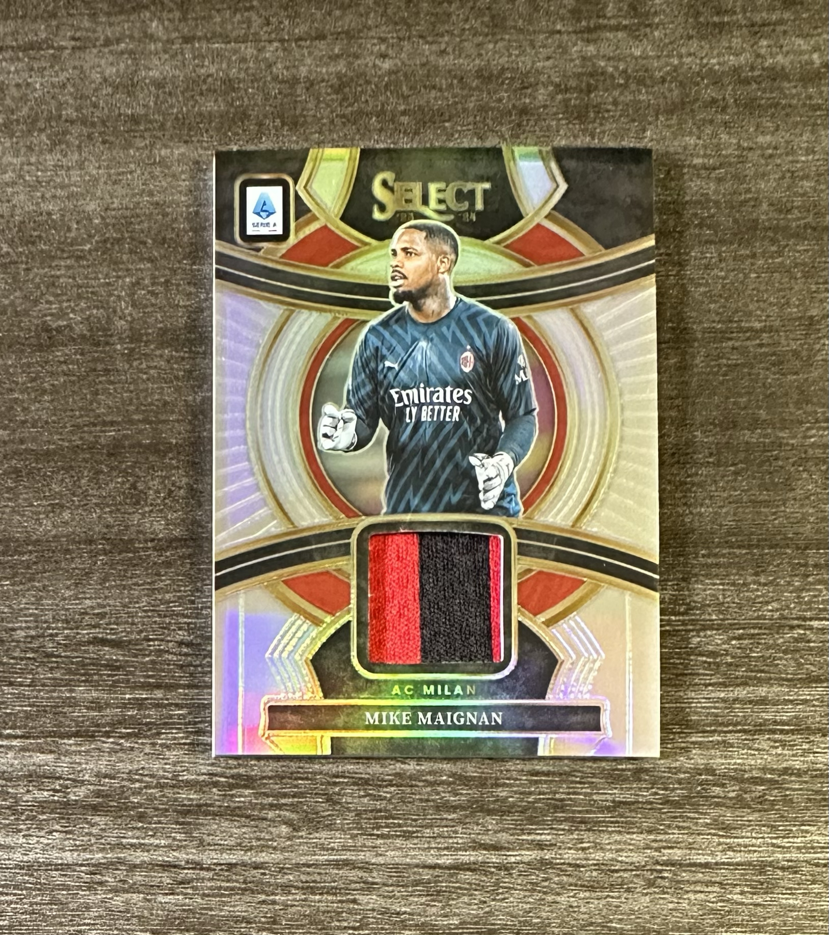 【1024拍卖】2023-24 Select Serie A Jersey 意甲 球衣实物 Mike Maignan 迈尼昂 AC米兰 小瑕 Lcc