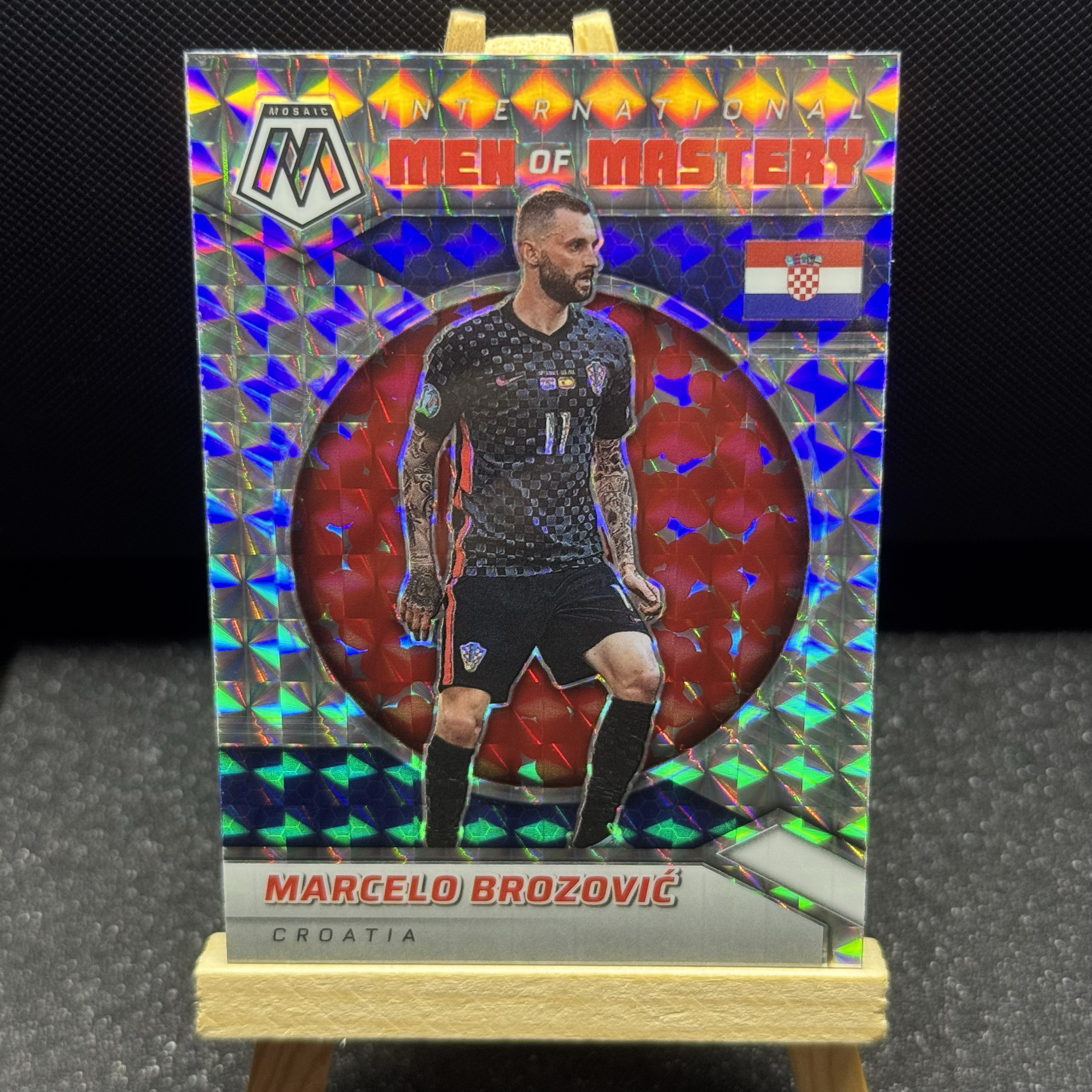 2021-22 Panini Mosaic Marcelo Brozovic 世界杯 马赛克 克罗地亚 意甲 国际米兰 Men of Mastery 特卡 收藏必备