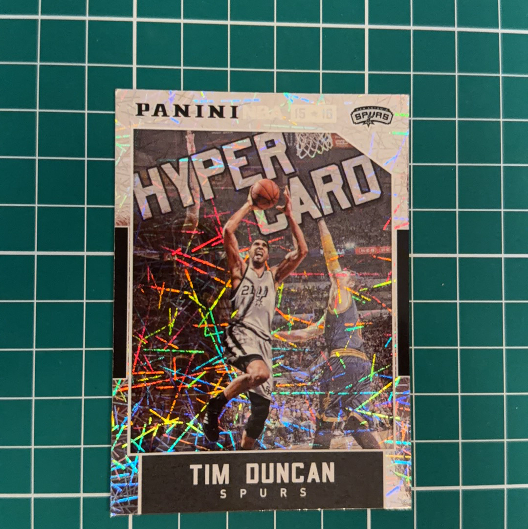 2015-16 Panini Americana Tim Duncan S.p.a. 蒂姆邓肯 石佛 GDP 马刺 闪卡 折射 烟花折 多年老卡 绝版卡 稀有大比例