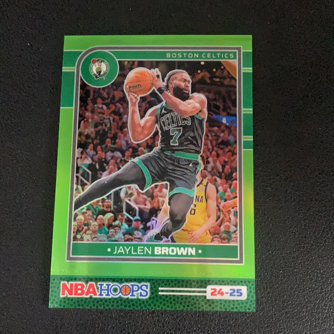 2024-25 Panini NBA Hoops Jaylen Brown 149编 折射 绿折 colormatch 杰伦 布朗 凯尔特人时期 卡品如图