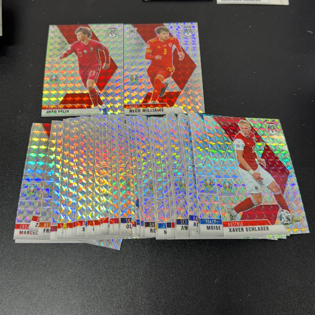 【小牛代拍】2021 Panini MOSAIC 马赛克 欧洲杯 菲利克斯 内科威廉姆斯 银马赛克折 47张打包lot 卡品如图 收藏必备(阿里嘎多)
