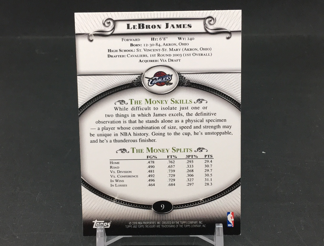 【DC拍卖】11.21 TOPPS TREASURY 03白金一代领军人物 现今联盟第一人 LBJ 皇帝 勒布朗 詹姆斯