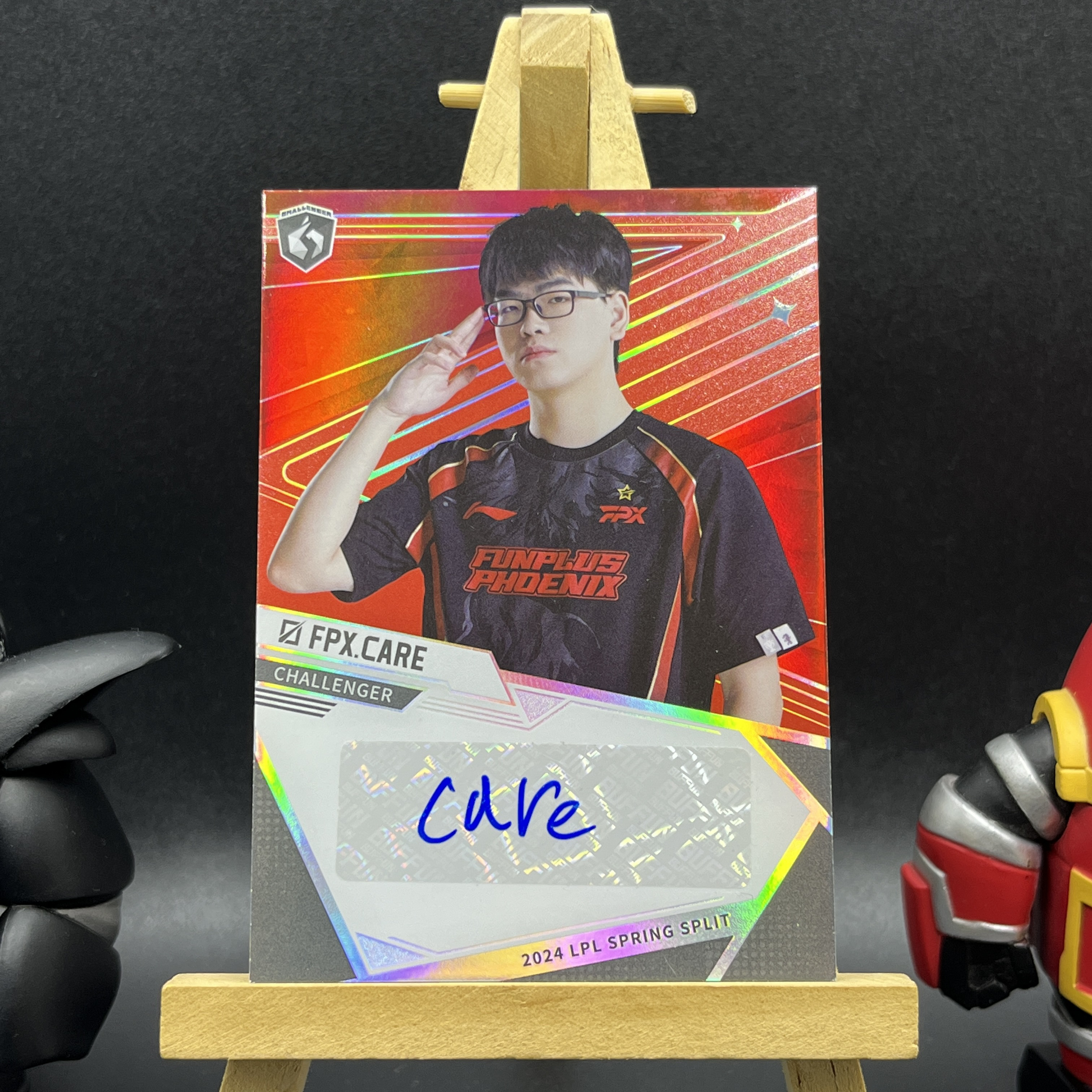 【KabuDa不累计】2024 Buffun 不凡玩品 英雄联盟 挑战者 LPL 选手卡 FPX Care 签字 5编 红折 单人签字卡 东离