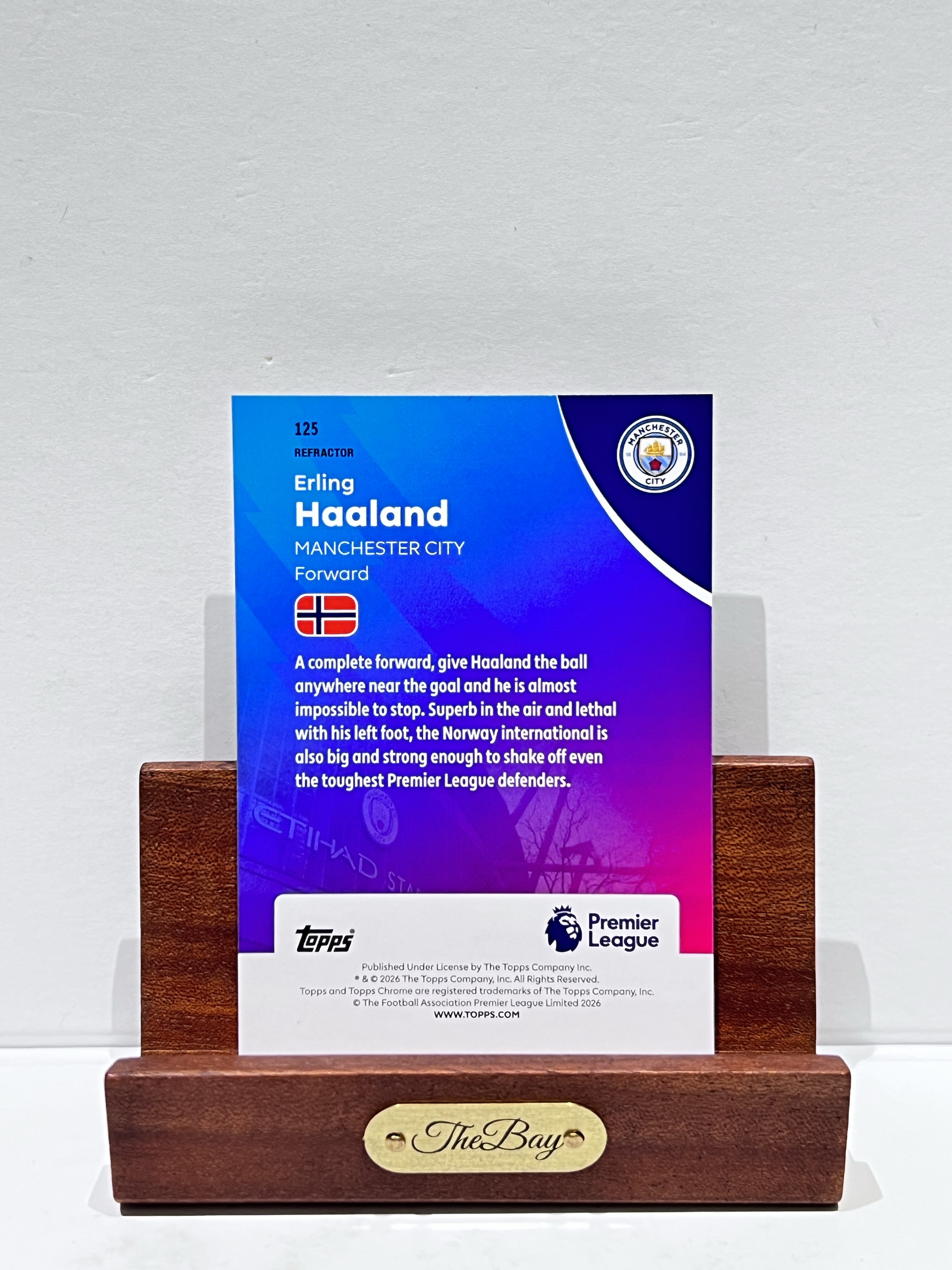 2025-26 Topps Chrome Erling Haaland【湾区拍档代卖】英超 TC 埃尔林 哈兰德 银折 正银折 折射 曼城 多特蒙德 挪威 英超金靴 三冠王 回购计划 卡品如图 Steven