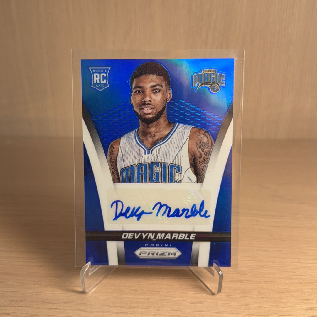 2014-15 Panini Prizm Devyn Marble RC 【免费代卖】魔术 新秀 RC 戴文 马布尔 蓝折 PZ PRIZM 签字 贴签 折射 卡品如图 值得收藏!!