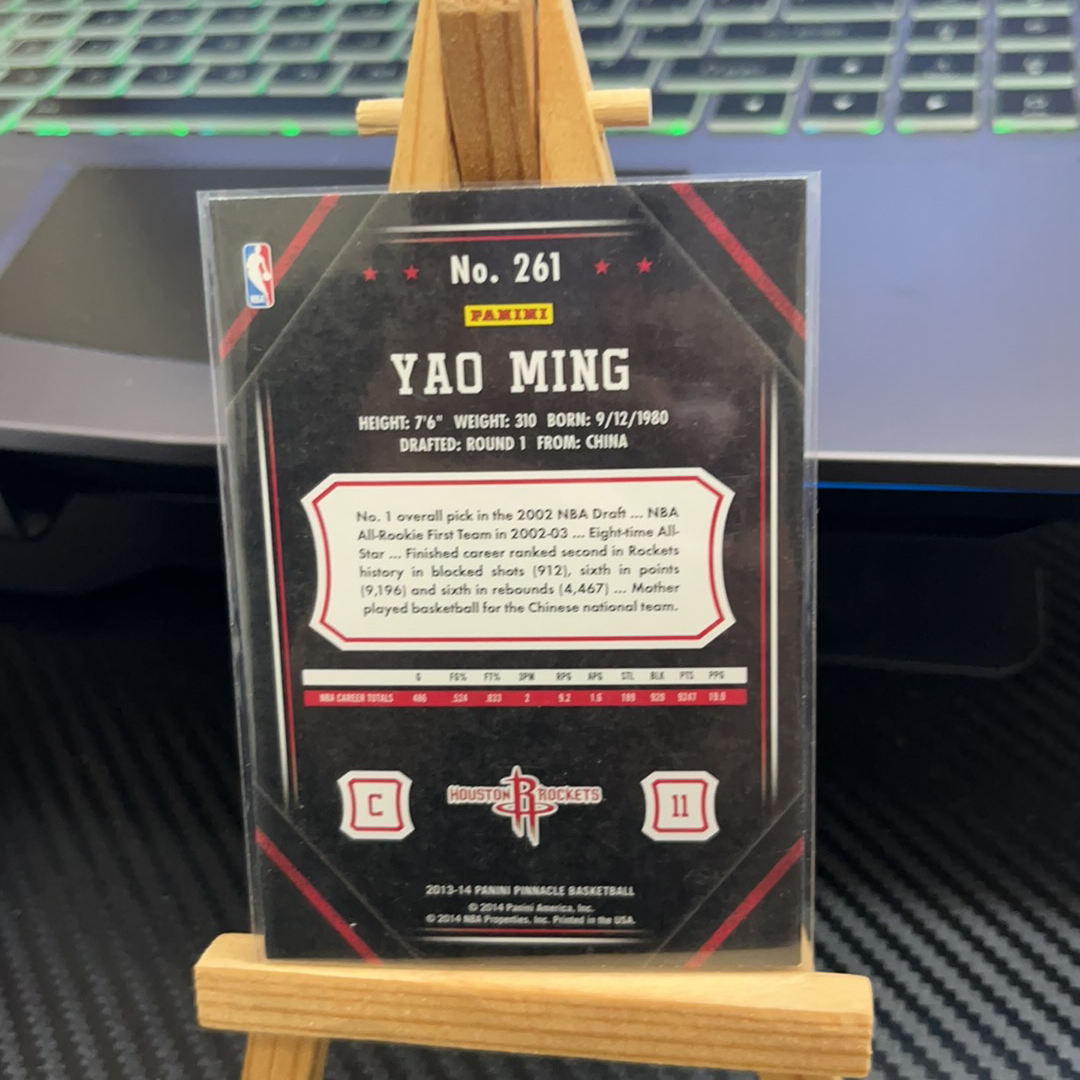 2013-14 Panini Pinnacle Yao Ming 姚明 火箭 特卡 巅峰系列 卡品如图 凑图必备 值得收藏!免费代卖!