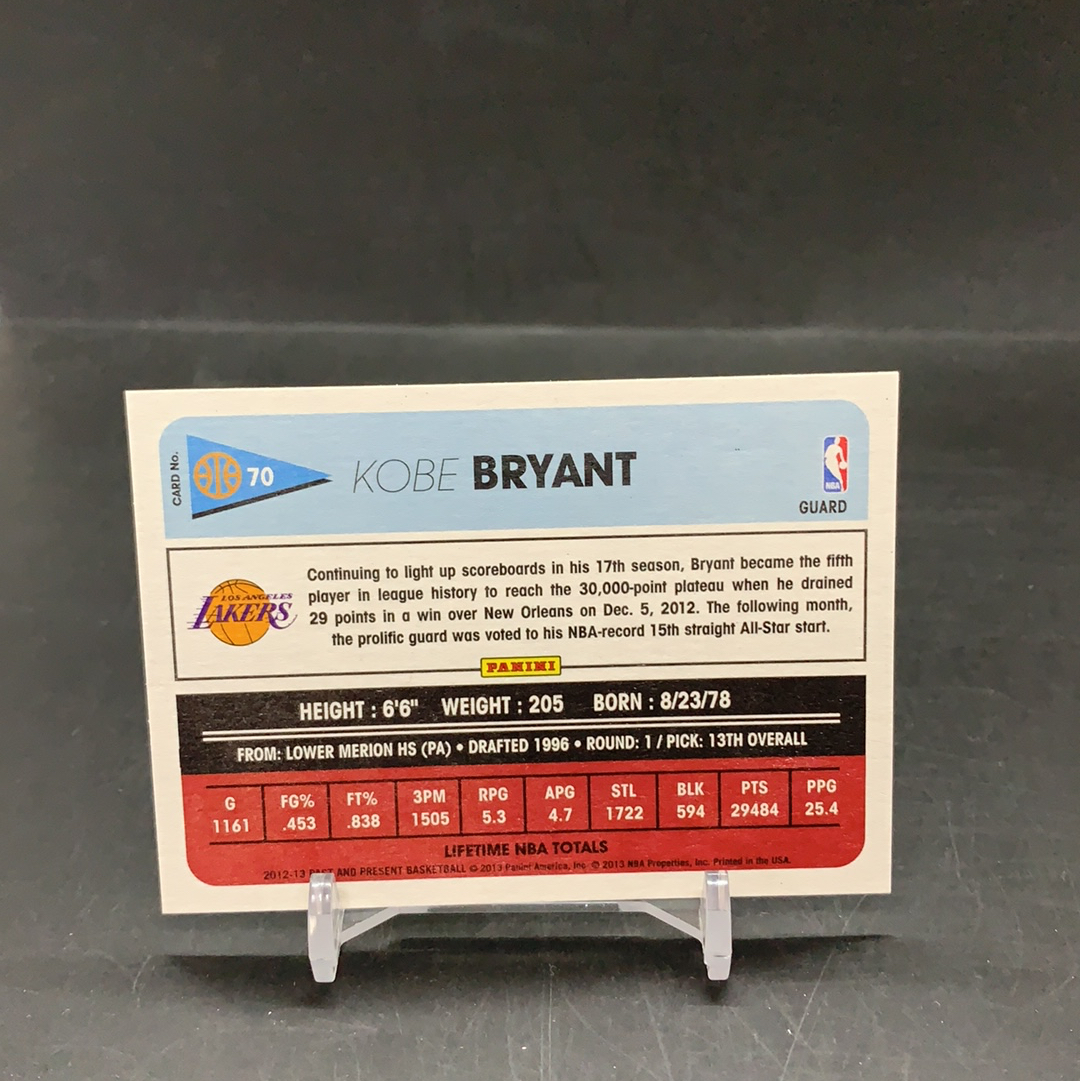 【DC拍卖】11.20. CR7 PANINI PAST&PRESENT 前世今生系列 kobe 名人堂传奇巨星 湖人王朝领军人物 黑曼巴 科比 布莱恩特