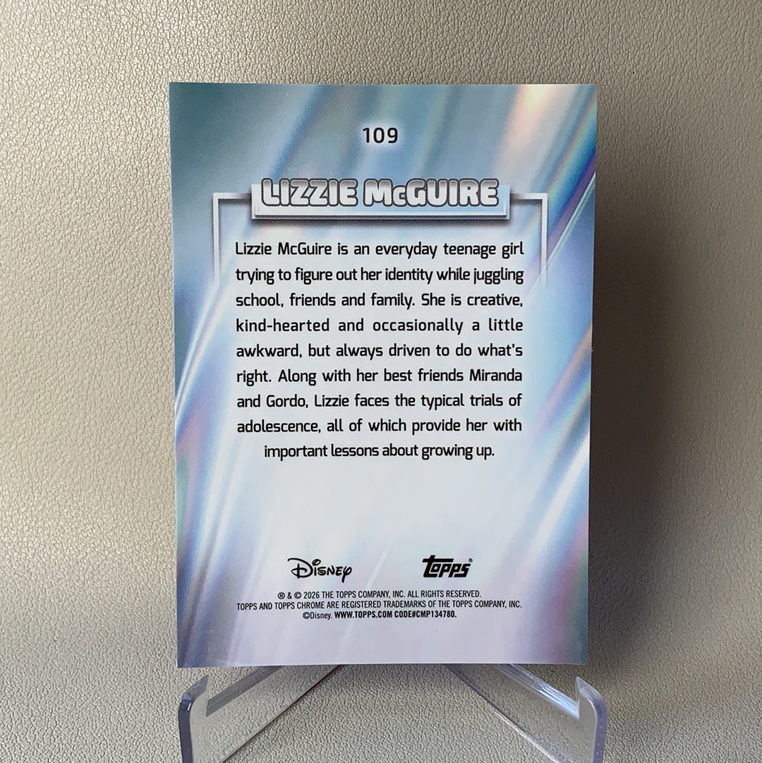 2026 Topps Disney Chrome Hobby 迪士尼 TC Lizzie McGuire 莉琪·麦奎尔 214/399编 新成长的烦恼 粉折 折射 品相如图 凑套必备 Yuc