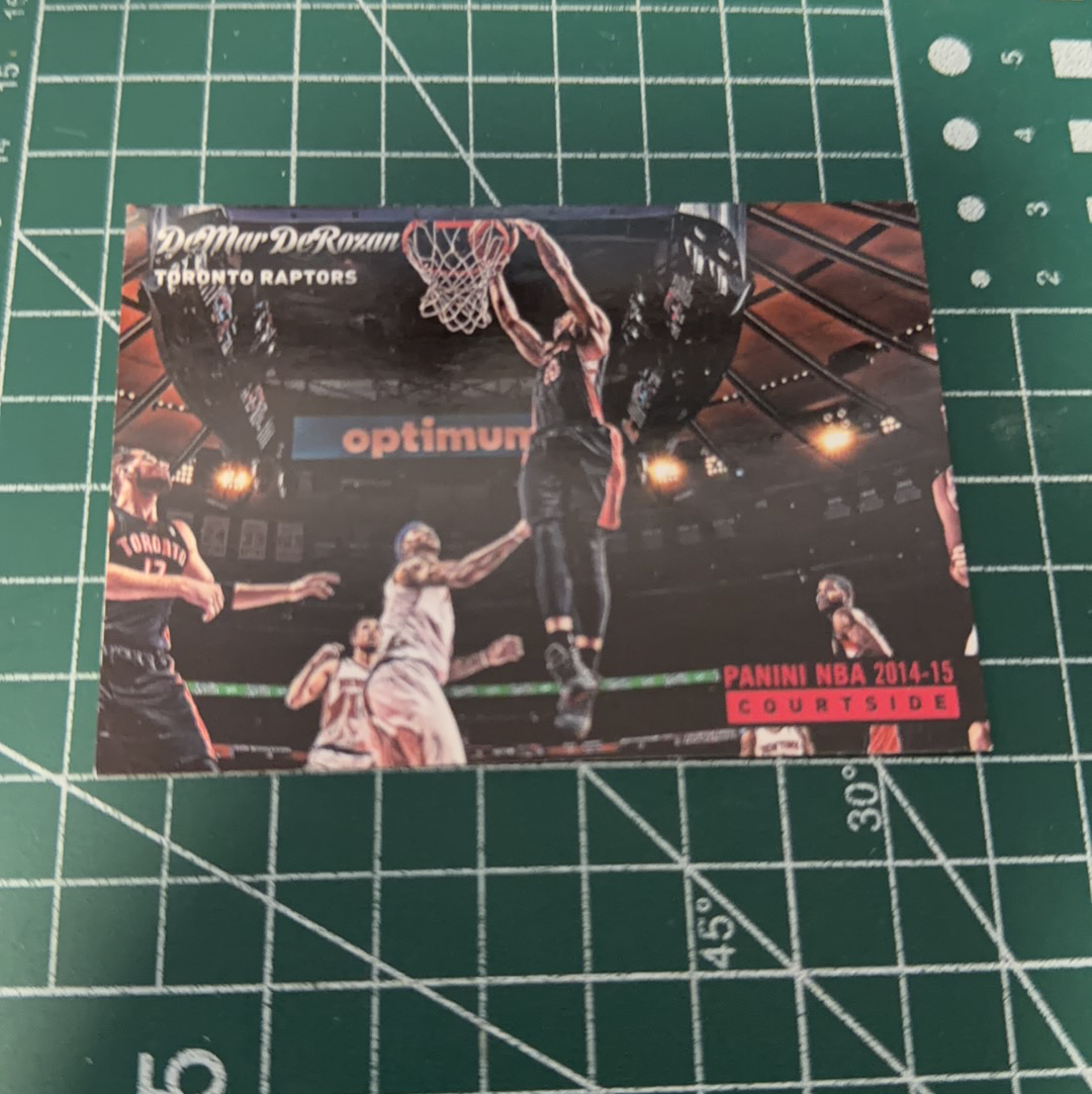 2014-15 Panini Americana DeMar DeRozan S.p.a. 德玛尔德罗赞 场边courtside横版特卡 精美选图 十年老卡 绝版卡 稀有大比例