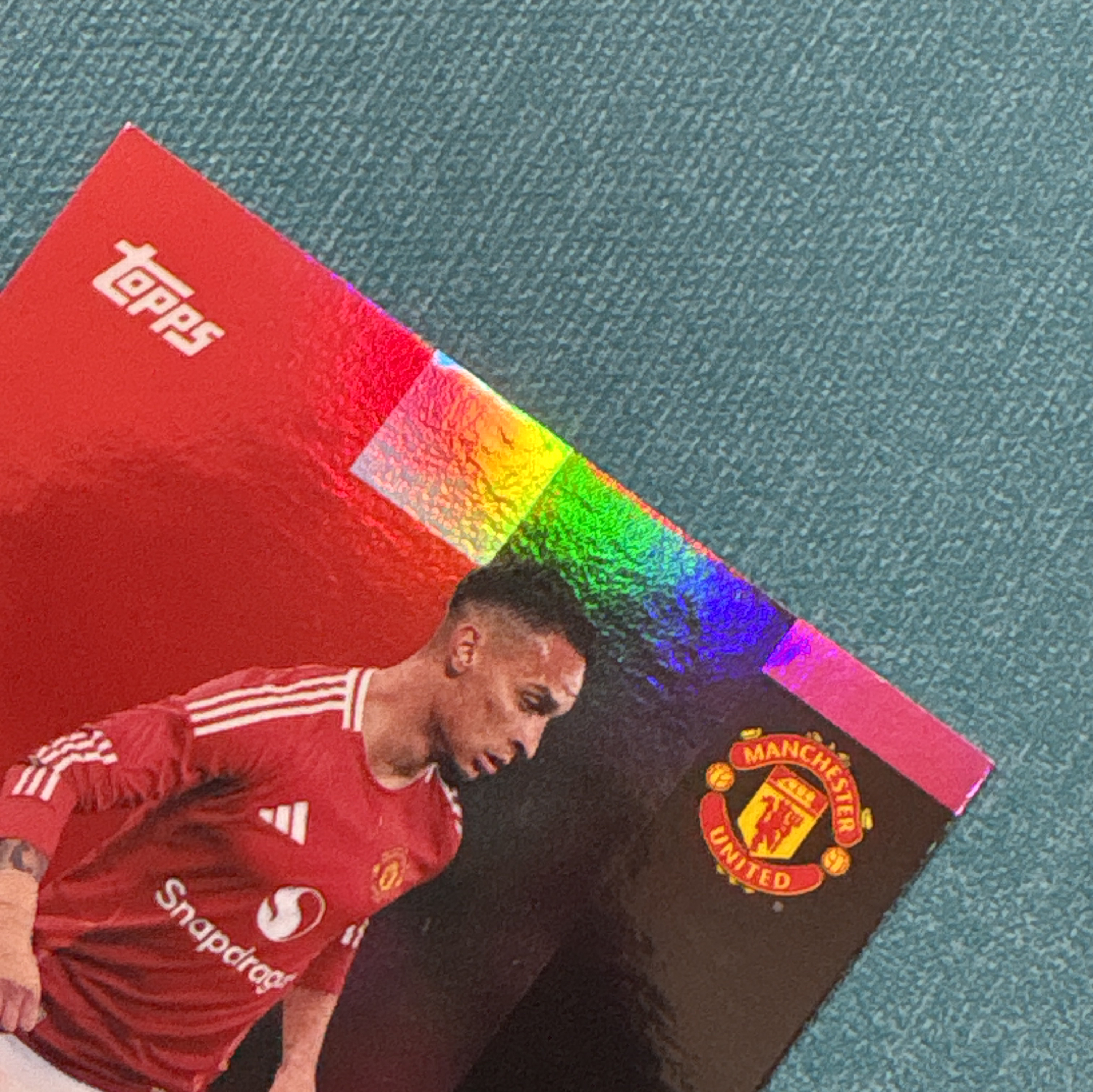 2024-25 Topps 曼联 队盒 Antony 安东尼 签字 24/99编 粉折 卡品如图 PLM
