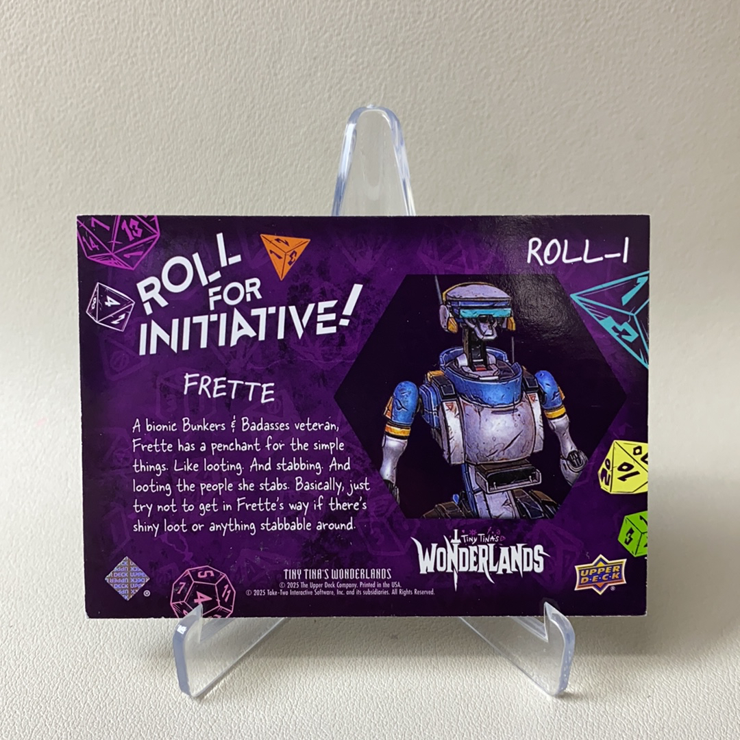 【弈卡代拍】2025 Upper Deck TINY TINA WONOERLANOS 小缇娜的奇幻冒险 厚卡 徽章物料卡 261/399编 品相如图 凑套必备 风暴