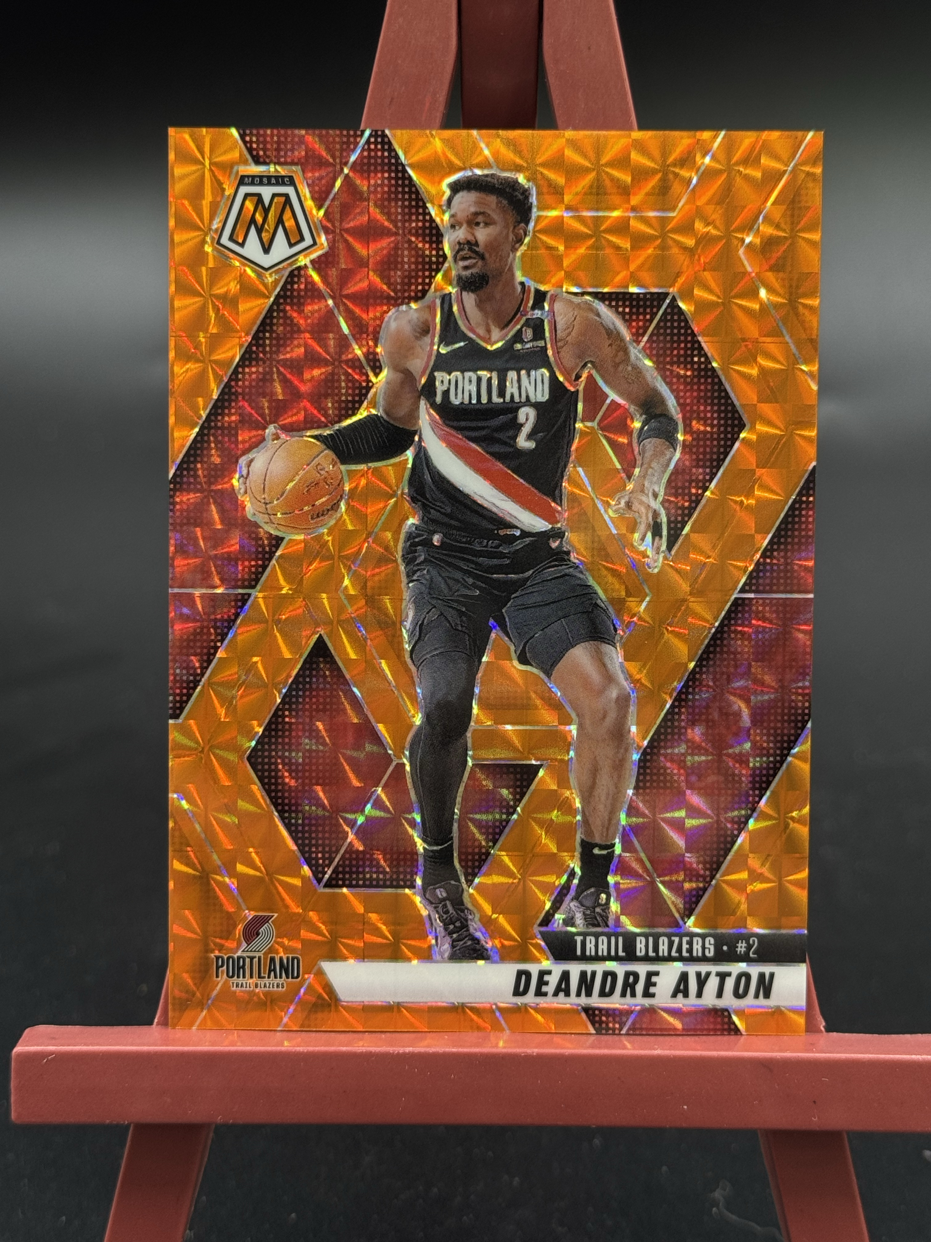 2024-25 Panini Mosaic Deandre Ayton 马赛克 041/249编 艾顿 橙折 折射 开拓者 【优质球星折射专场】Hzo4
