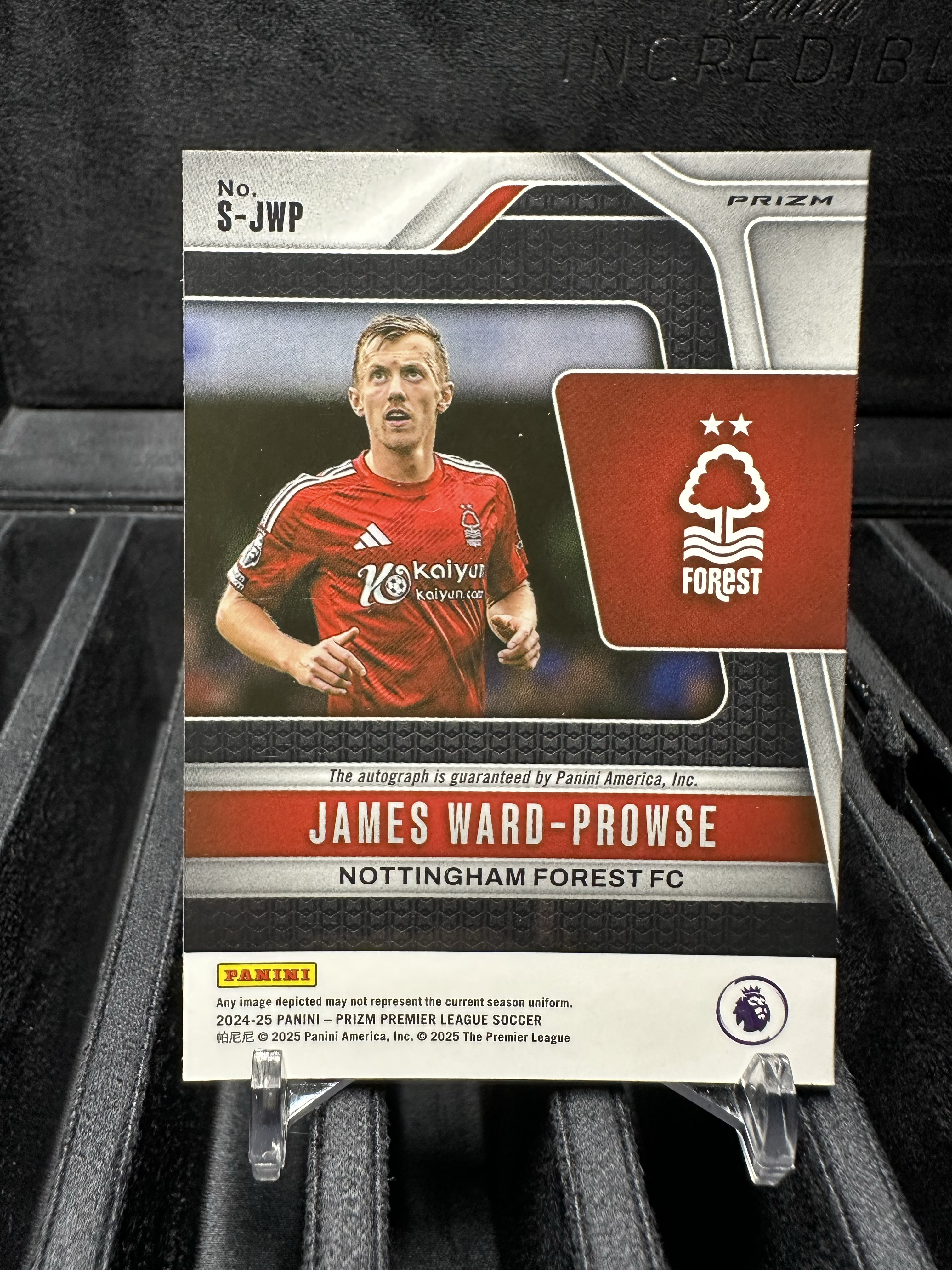 2025 Panini Prizm James Ward Prowse 沃德普劳斯 签字 猝死独占圈圈折 英超诺丁汉森林主力核心 末年pz收藏价值高 折射天花板墨迹完美卡品如图 我的普老师收藏